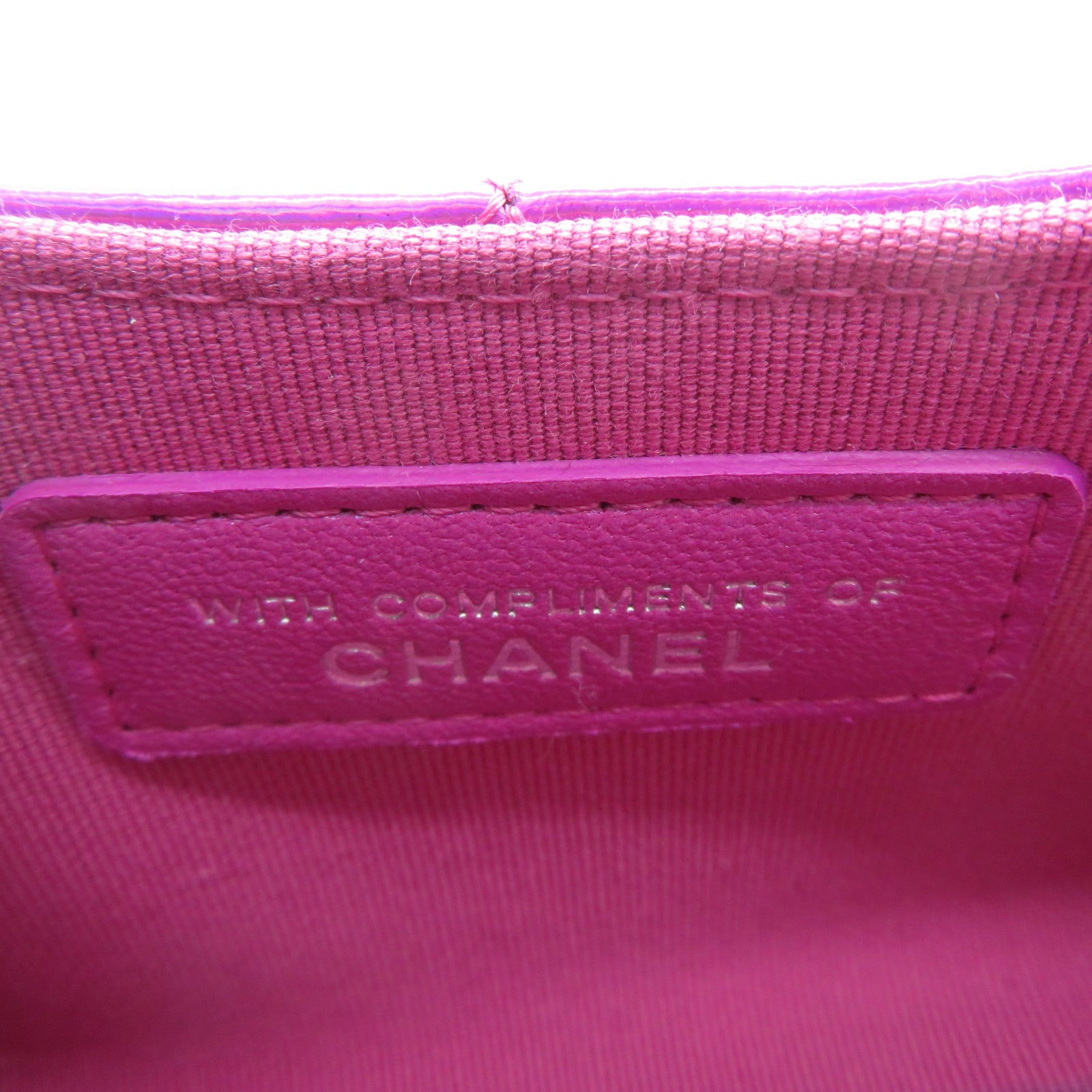 CHANEL 【激減優惠】菱格漆皮皮革Waist Bag銀扣腰包粉紅色