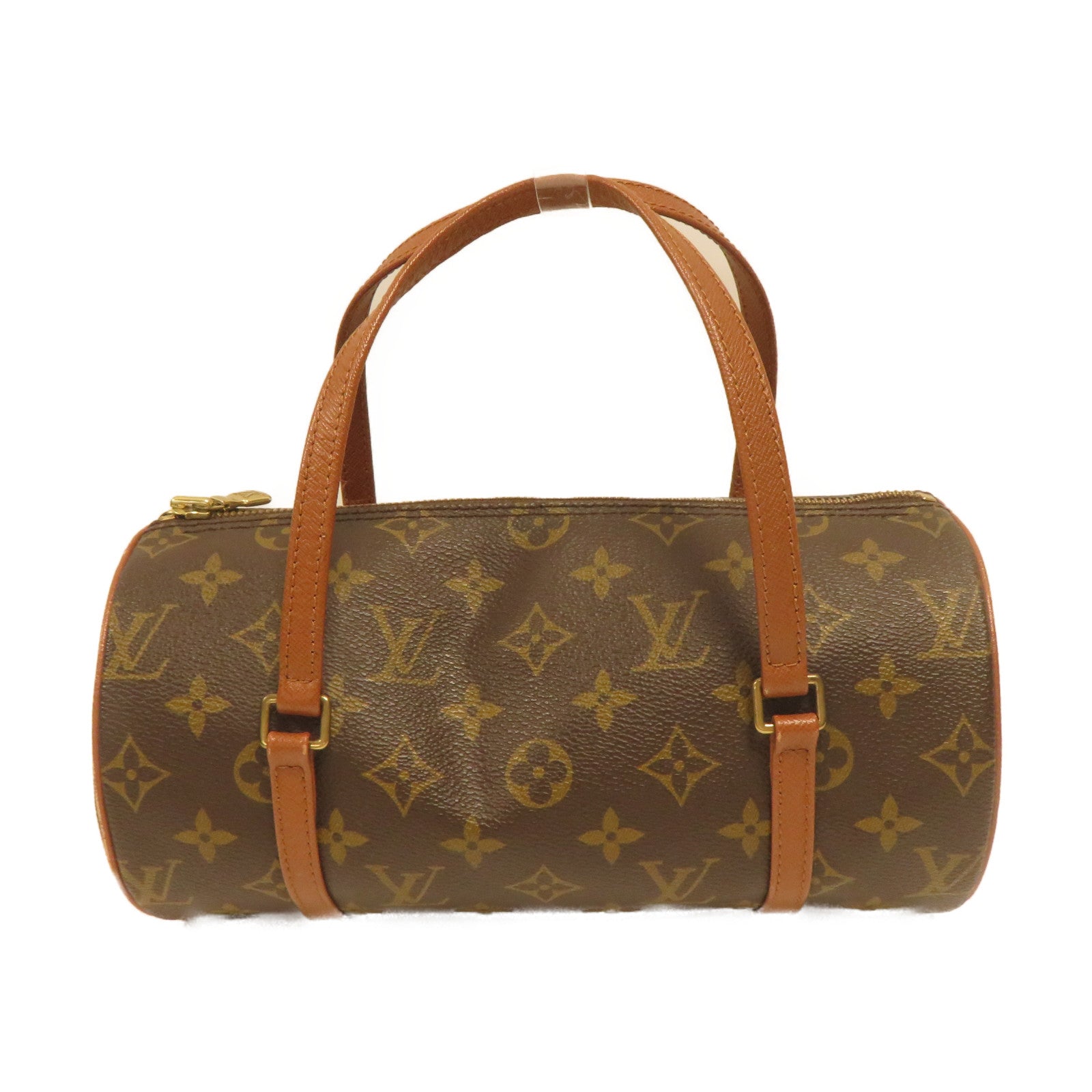 LOUIS VUITTON 【激減優惠】Monogram Papillon Old Model金扣肩背袋棕色