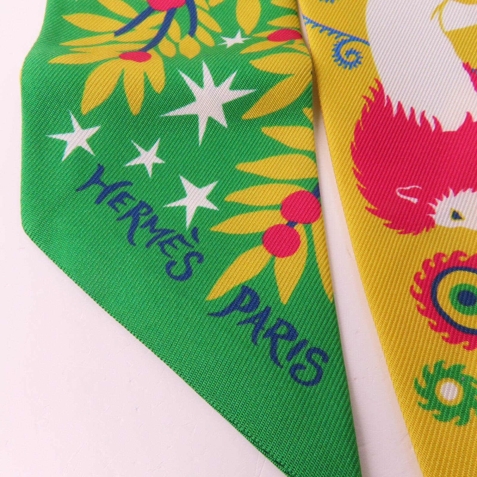 HERMES 絲質Twilly絲巾