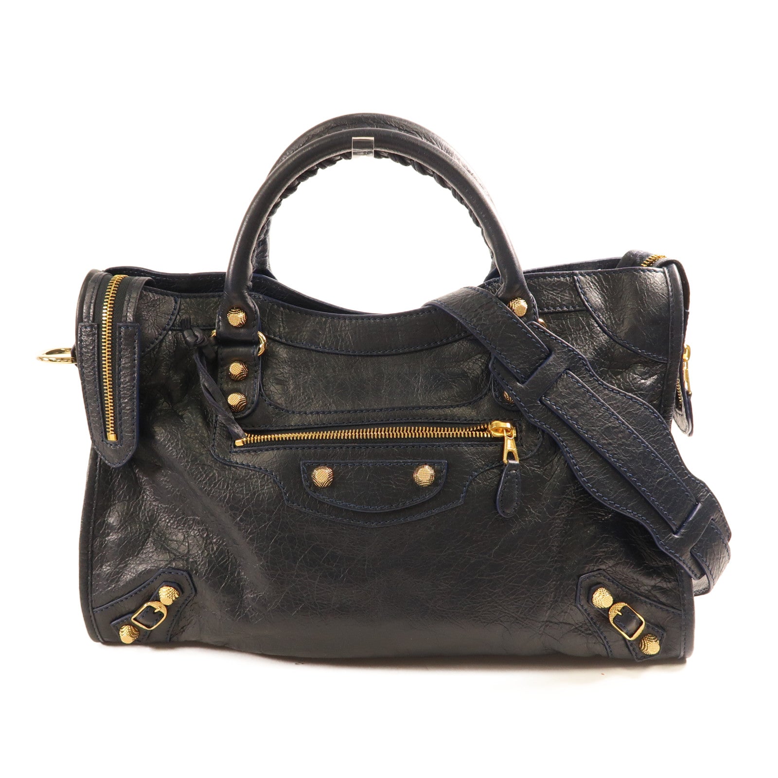 BALENCIAGA 【激減優惠】牛皮皮革City Bag金扣手挽肩背兩用袋