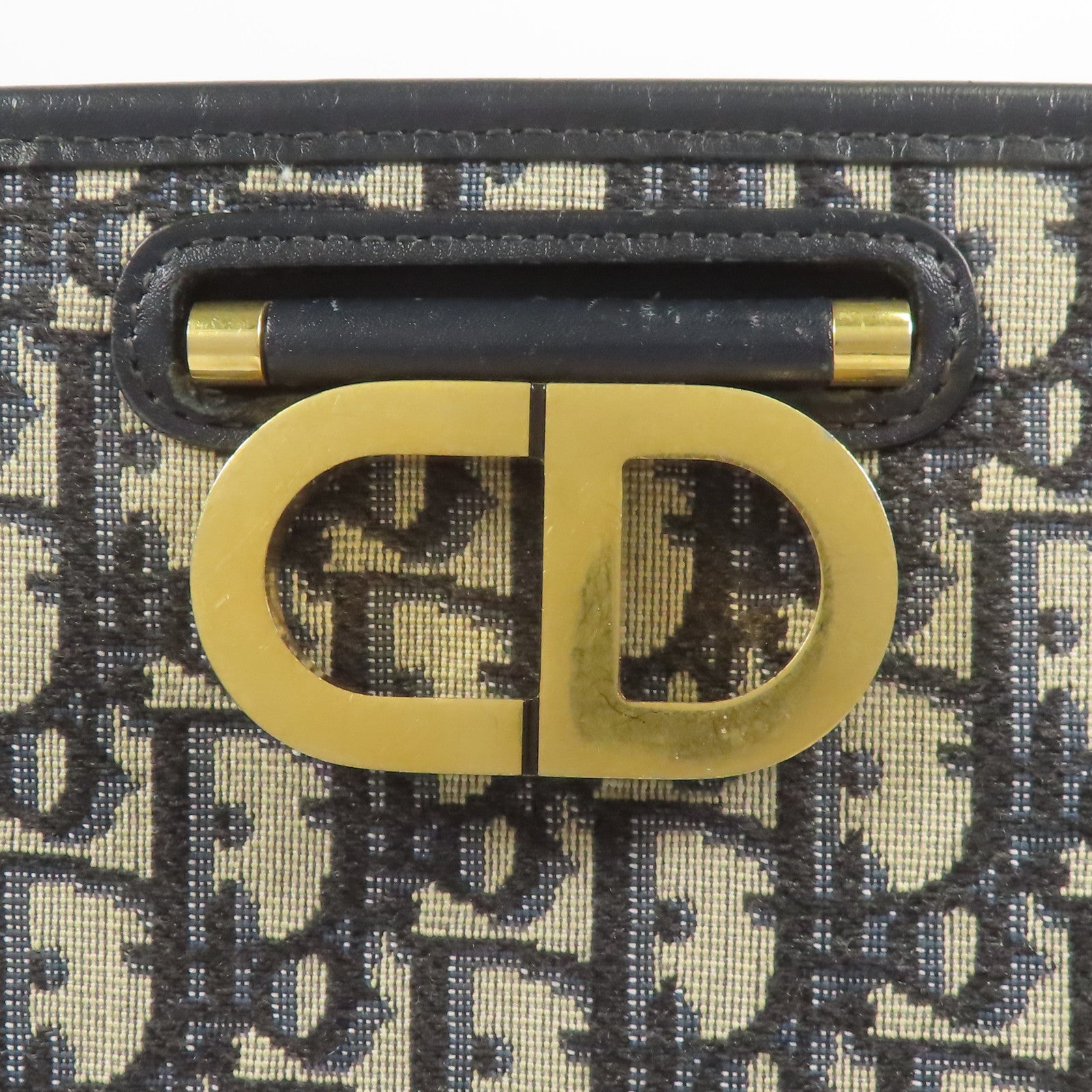 Dior 帆布Shoulder Bag金扣肩背袋
