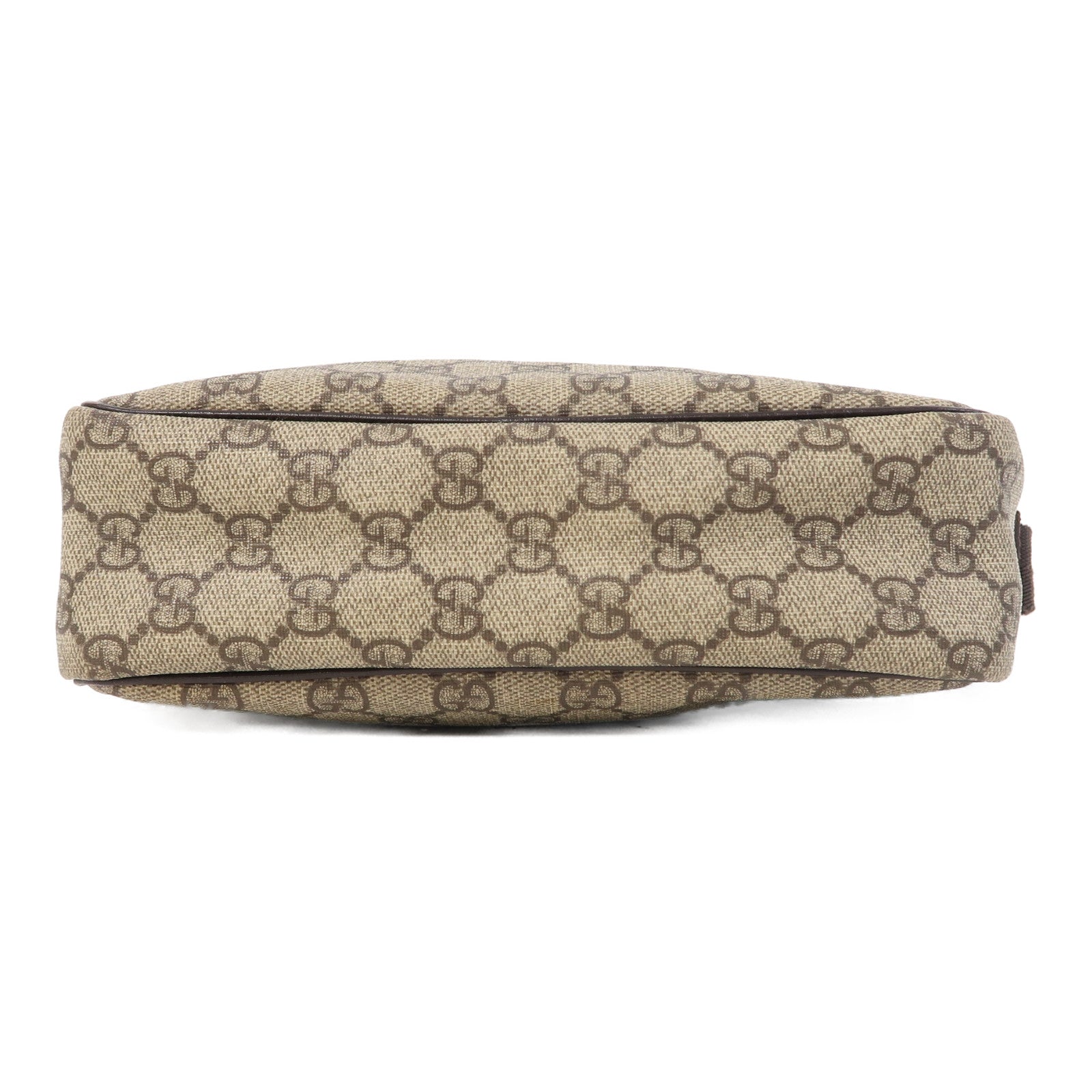 GUCCI 塗層帆布Shoulder Bag銀扣肩背袋啡色