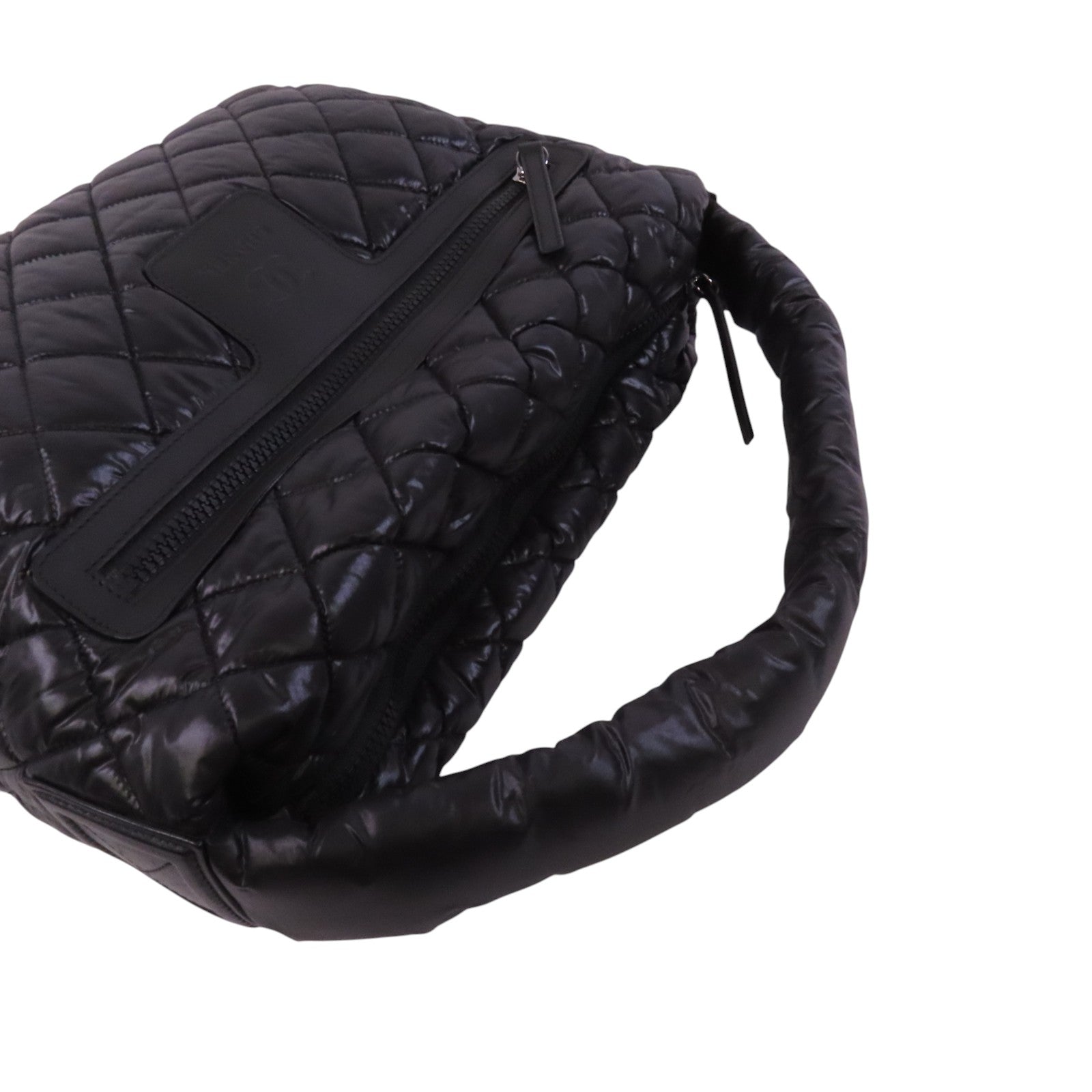 CHANEL 尼龍Coco Cocoon銀扣肩背袋