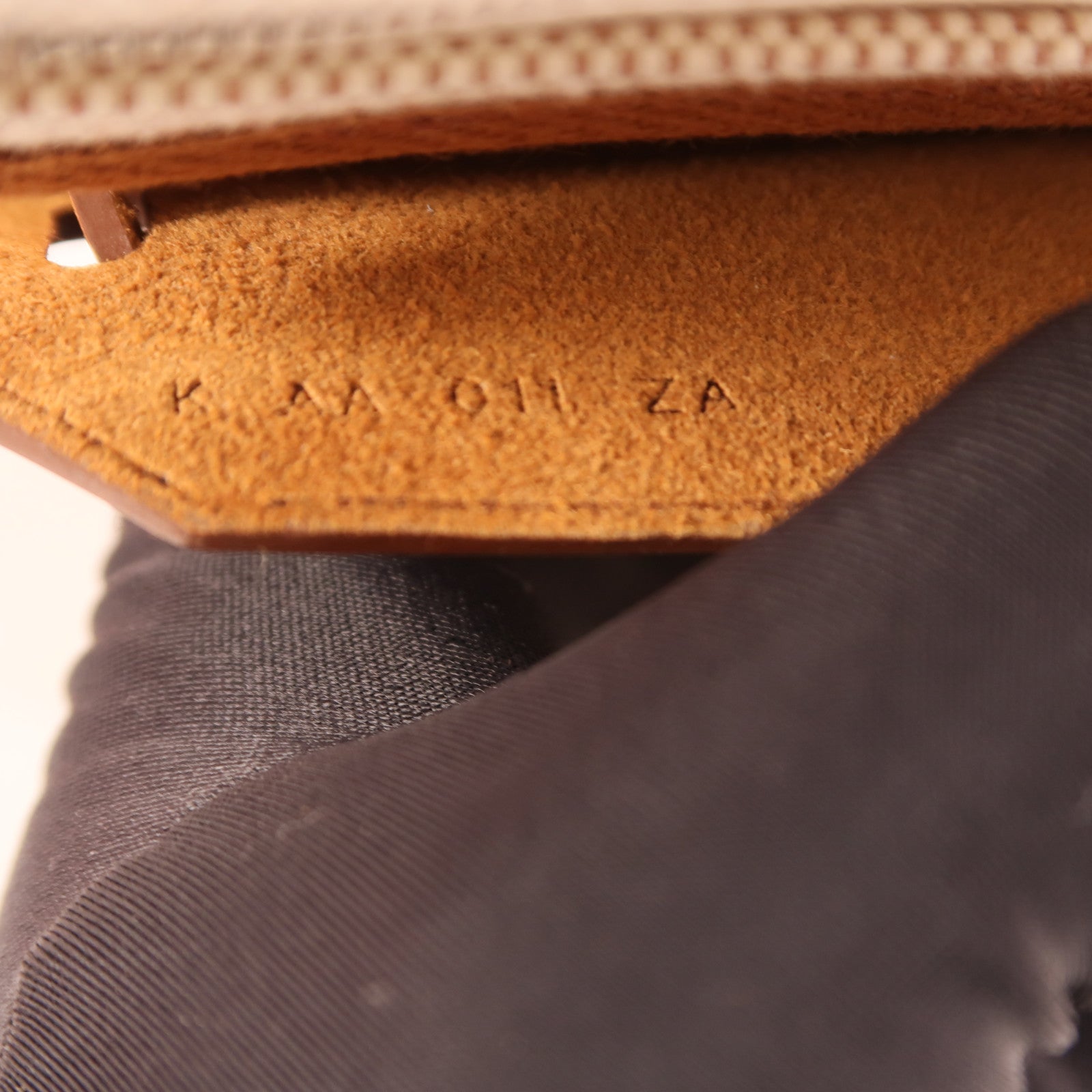 HERMES Toile H帆布Mini Herbag銀扣肩背袋Beige/Fauve