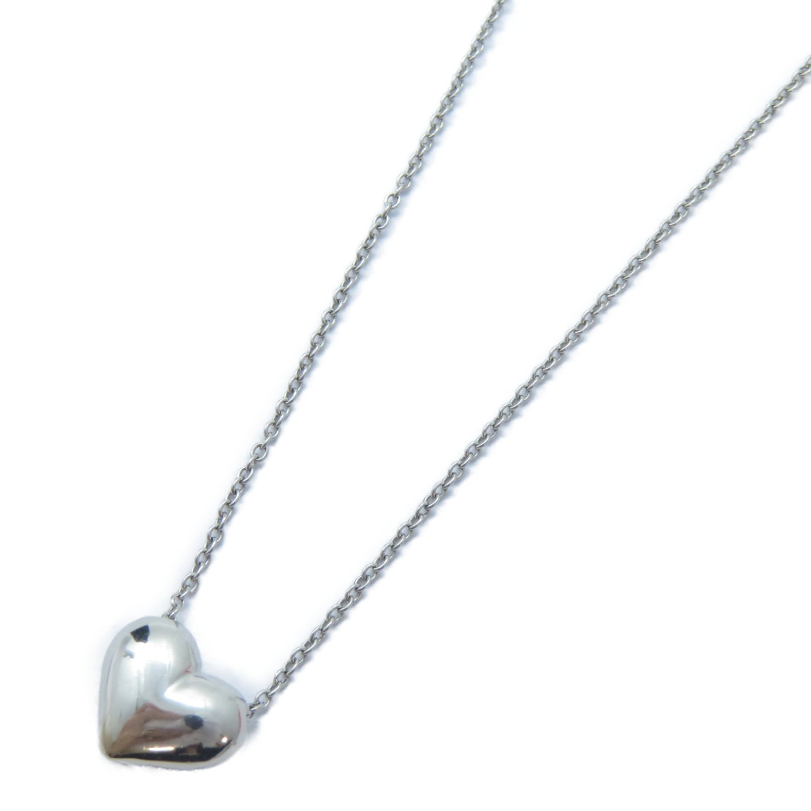 TIFFANY＆CO PT950鉑金3P Diamond Heart Necklace鑽石項鍊
