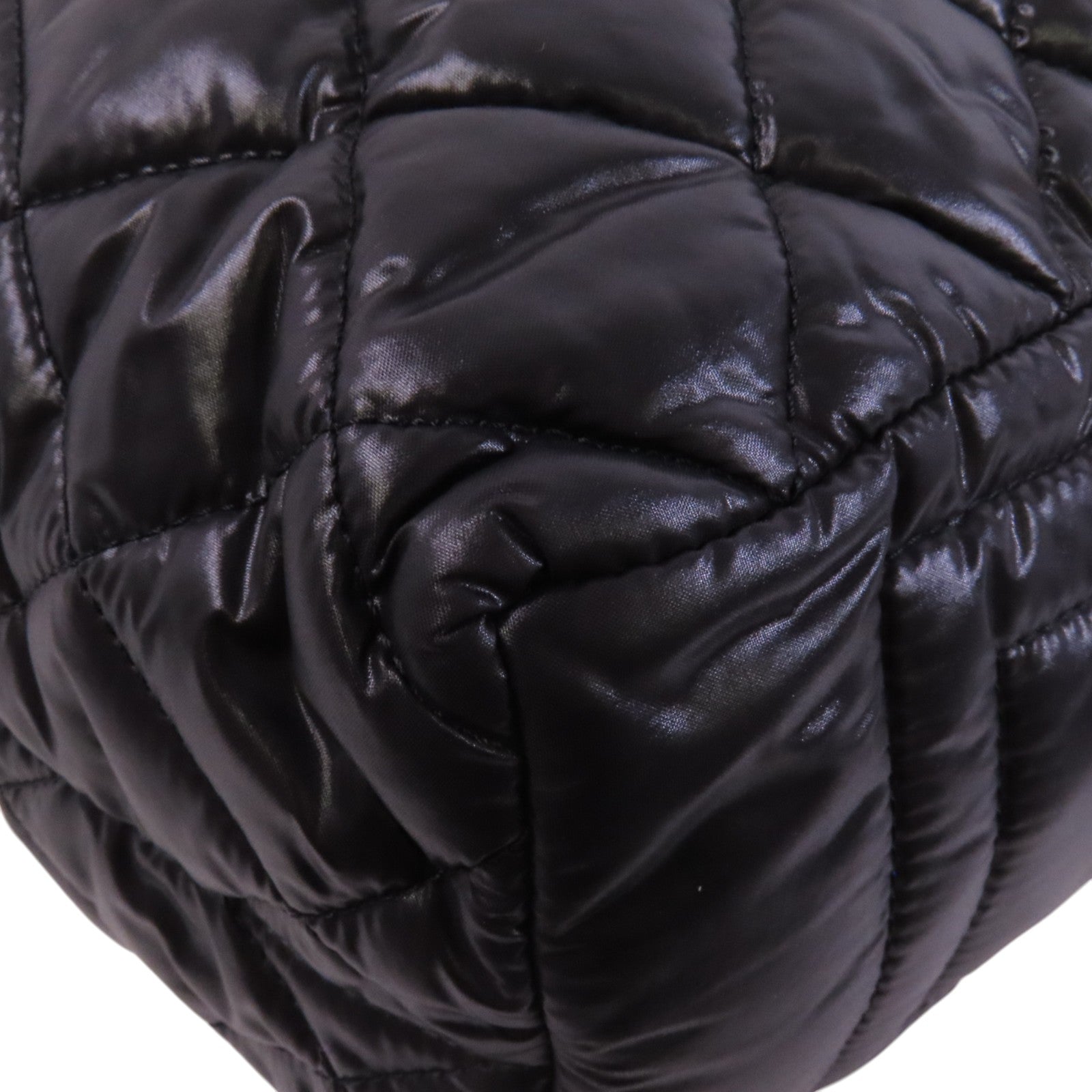 CHANEL 尼龍Coco Cocoon銀扣肩背袋