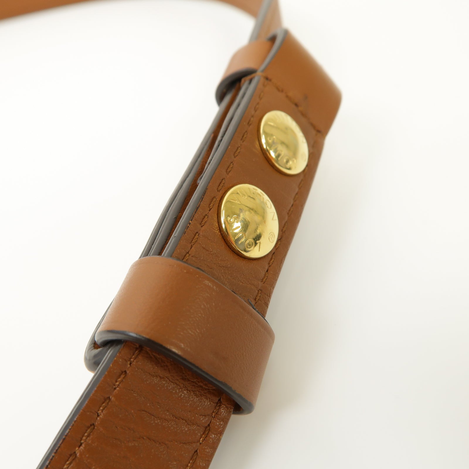 LOUIS VUITTON Monogram Mini Dauphine金扣肩背袋啡色