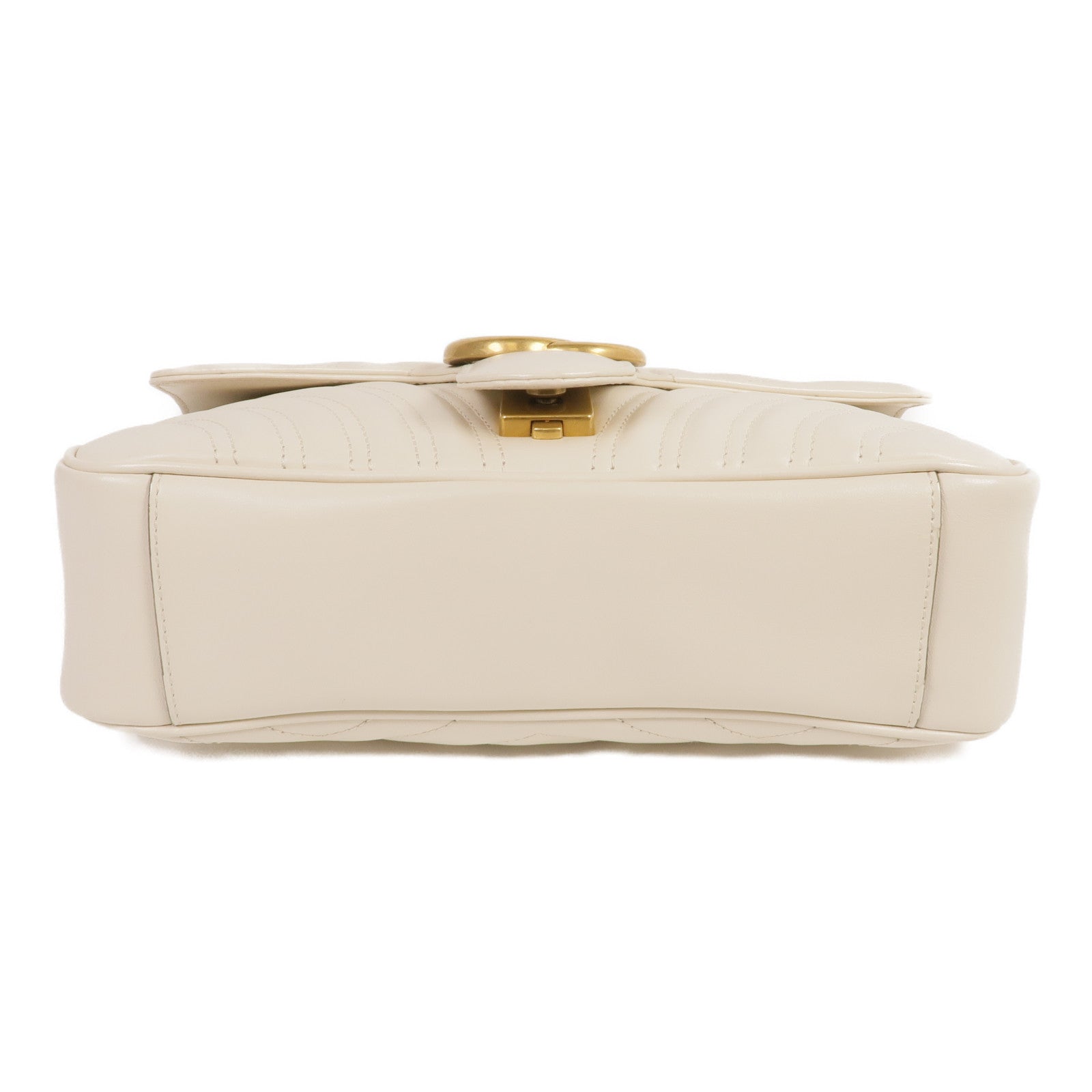 GUCCI 羊皮皮革GG Marmont金扣鏈帶肩背袋