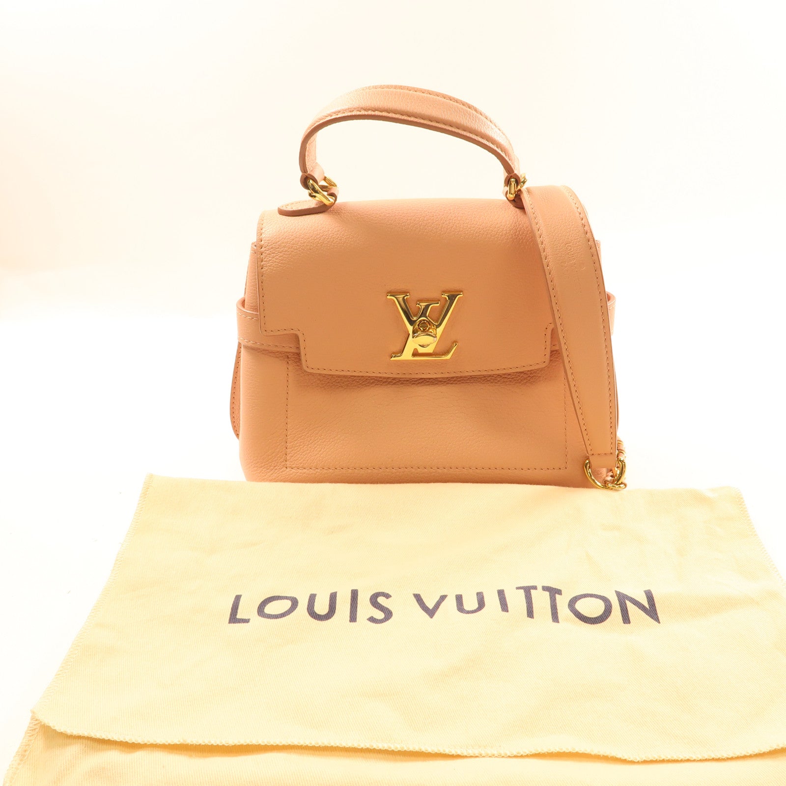 LOUIS VUITTON LV GHW Lockme Ever Mini 2Way Chain Shoulder Hand Bag M21088 Rose