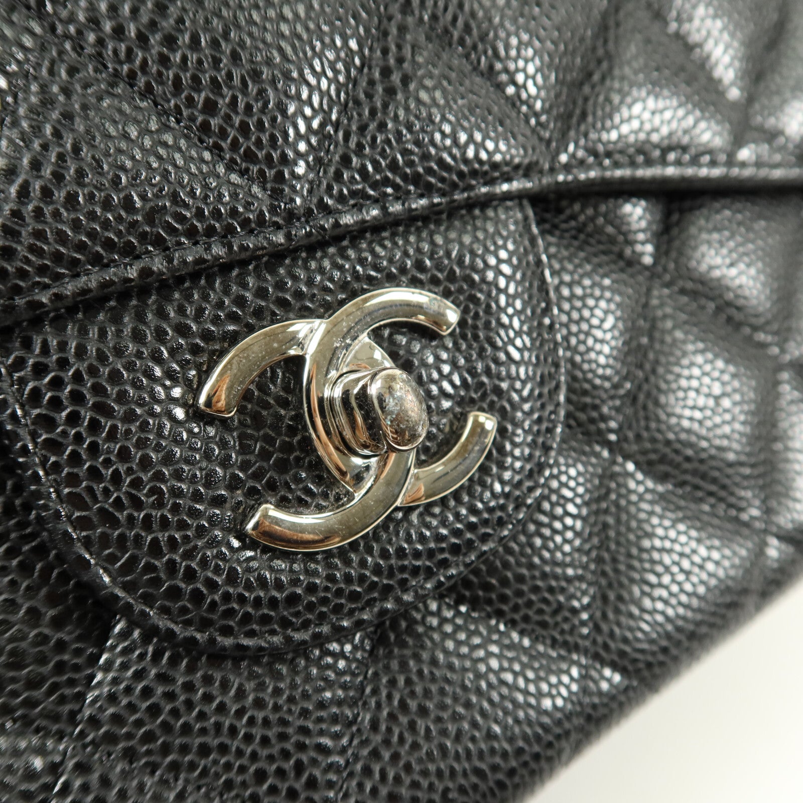 CHANEL 牛皮皮革Large Classic鏈帶肩背袋