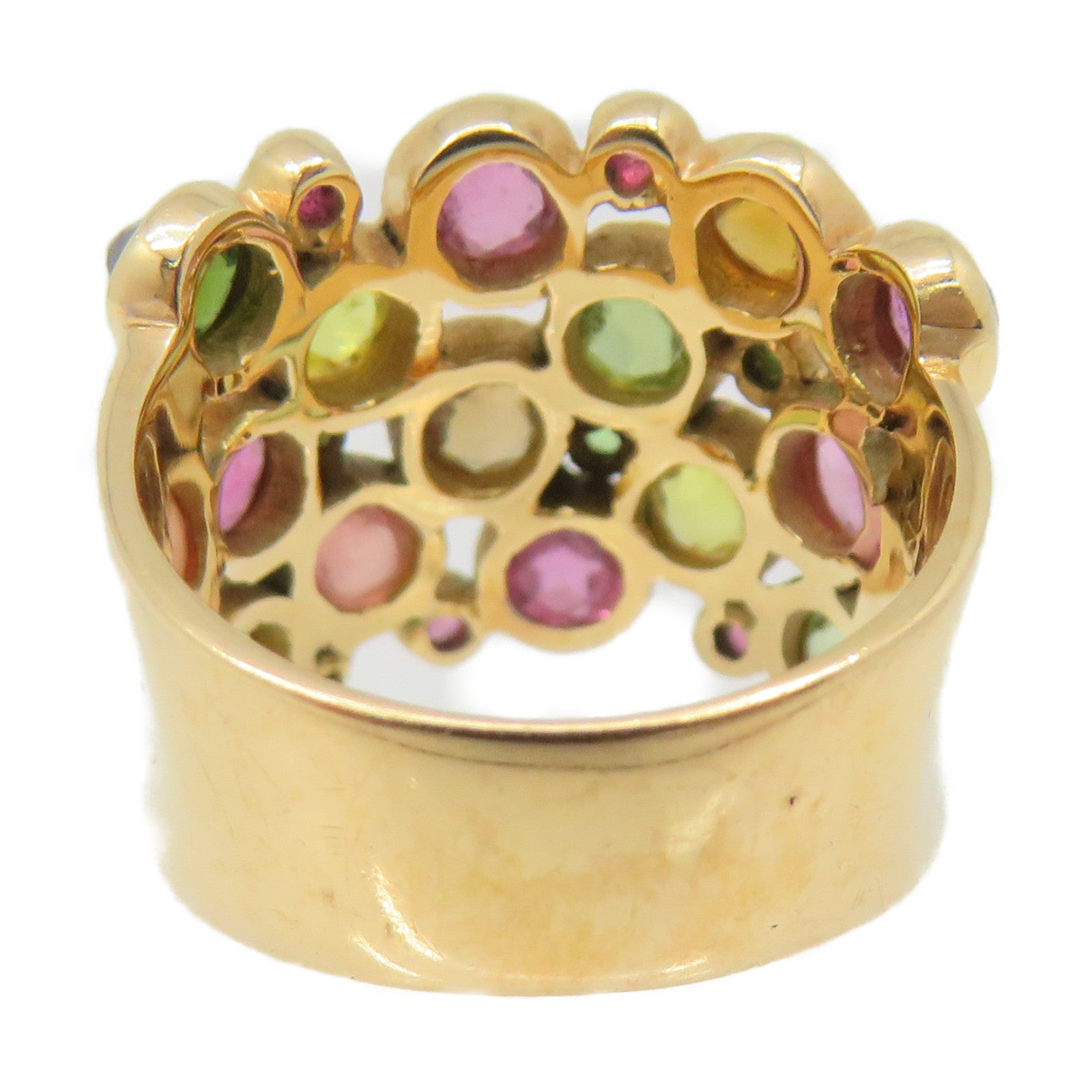 JEWELRY 18K玫瑰金/3.66ct彩色宝石Jewelry Ring戒指US#6.5
