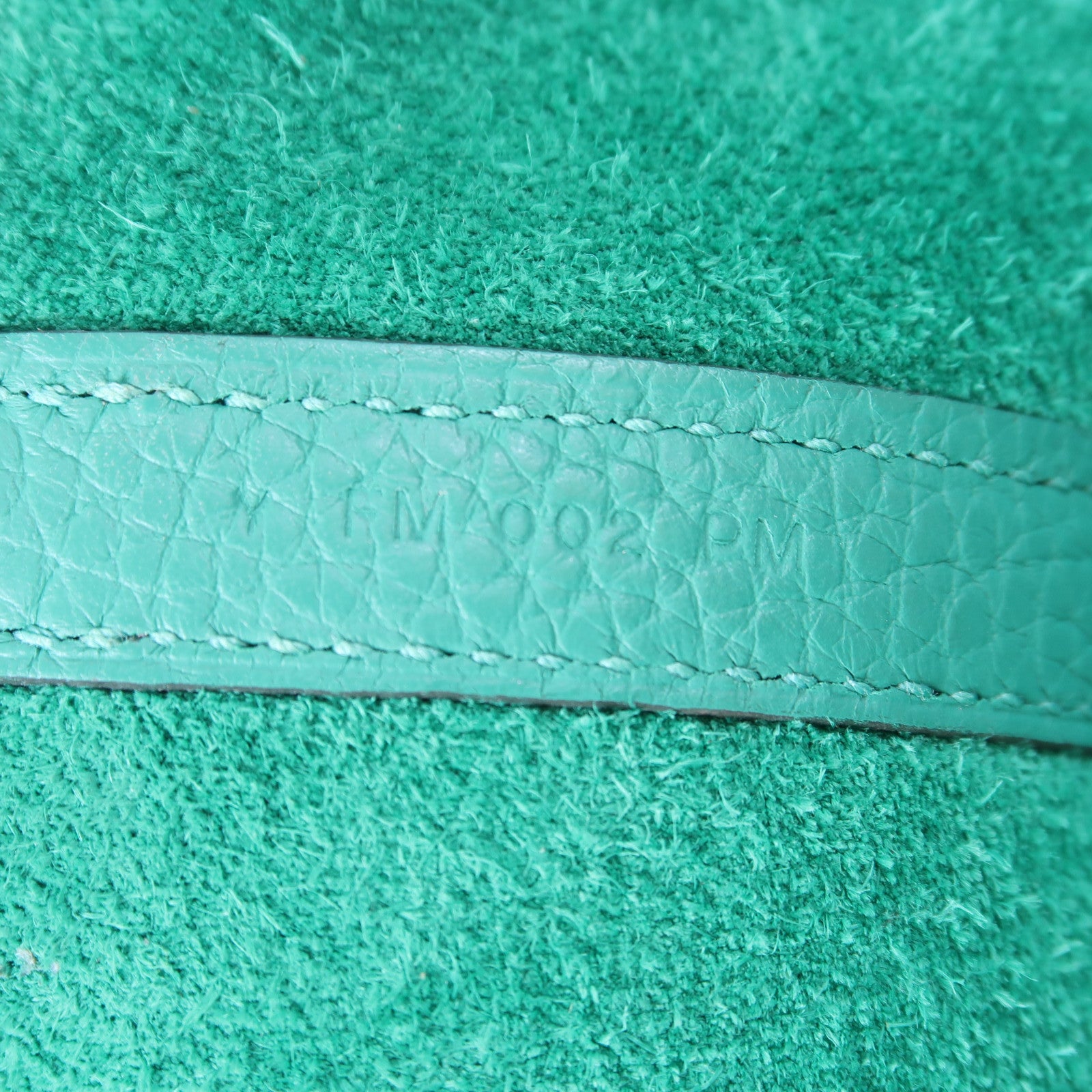 HERMES Clemence皮革Picotin PM金扣手挽袋Vert Vertigo/綠色