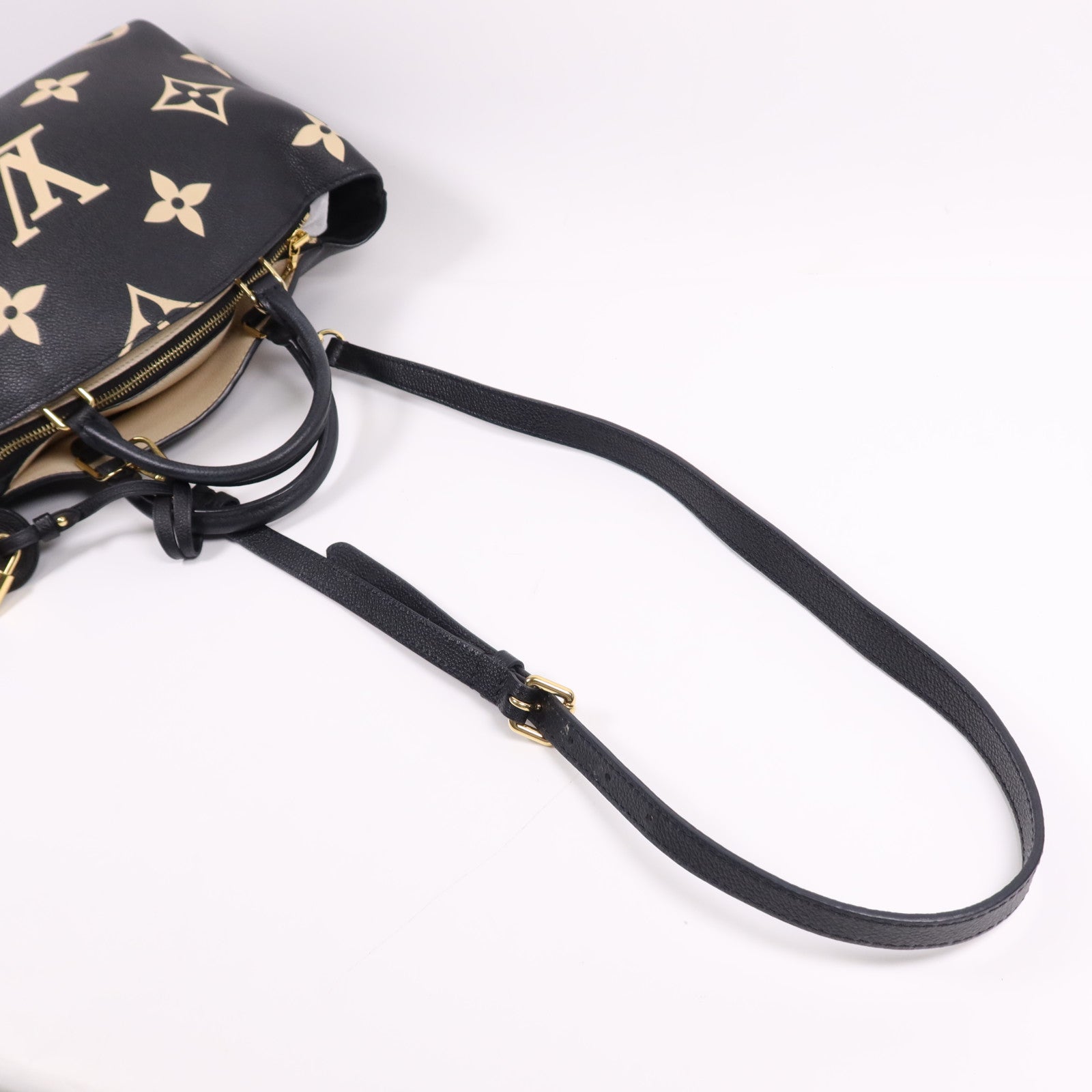 LOUIS VUITTON Monogram/Empreinte Petit Palais金扣手挽肩背兩用袋