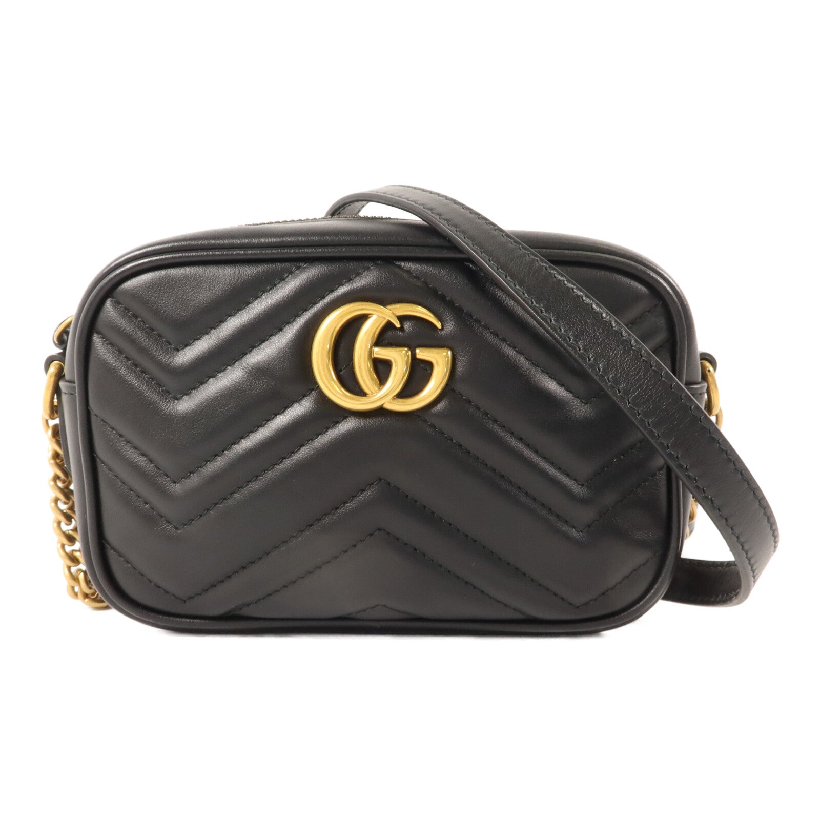 GUCCI 牛皮皮革GG Marmont Mini肩背袋