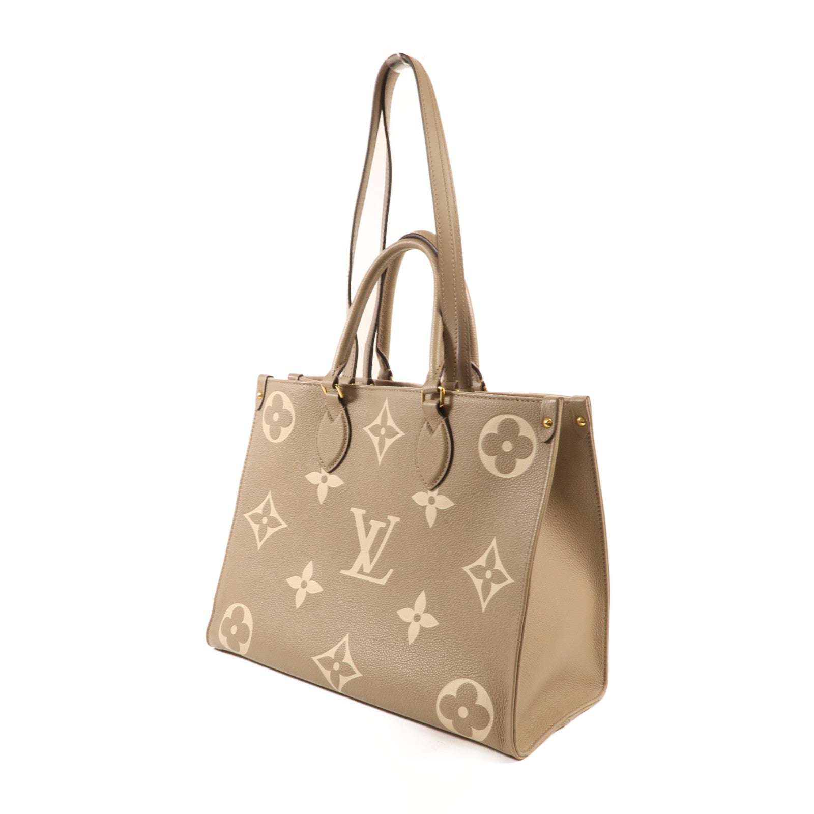 LOUIS VUITTON Monogram Empreinte OnTheGo MM金扣手挽肩背兩用袋