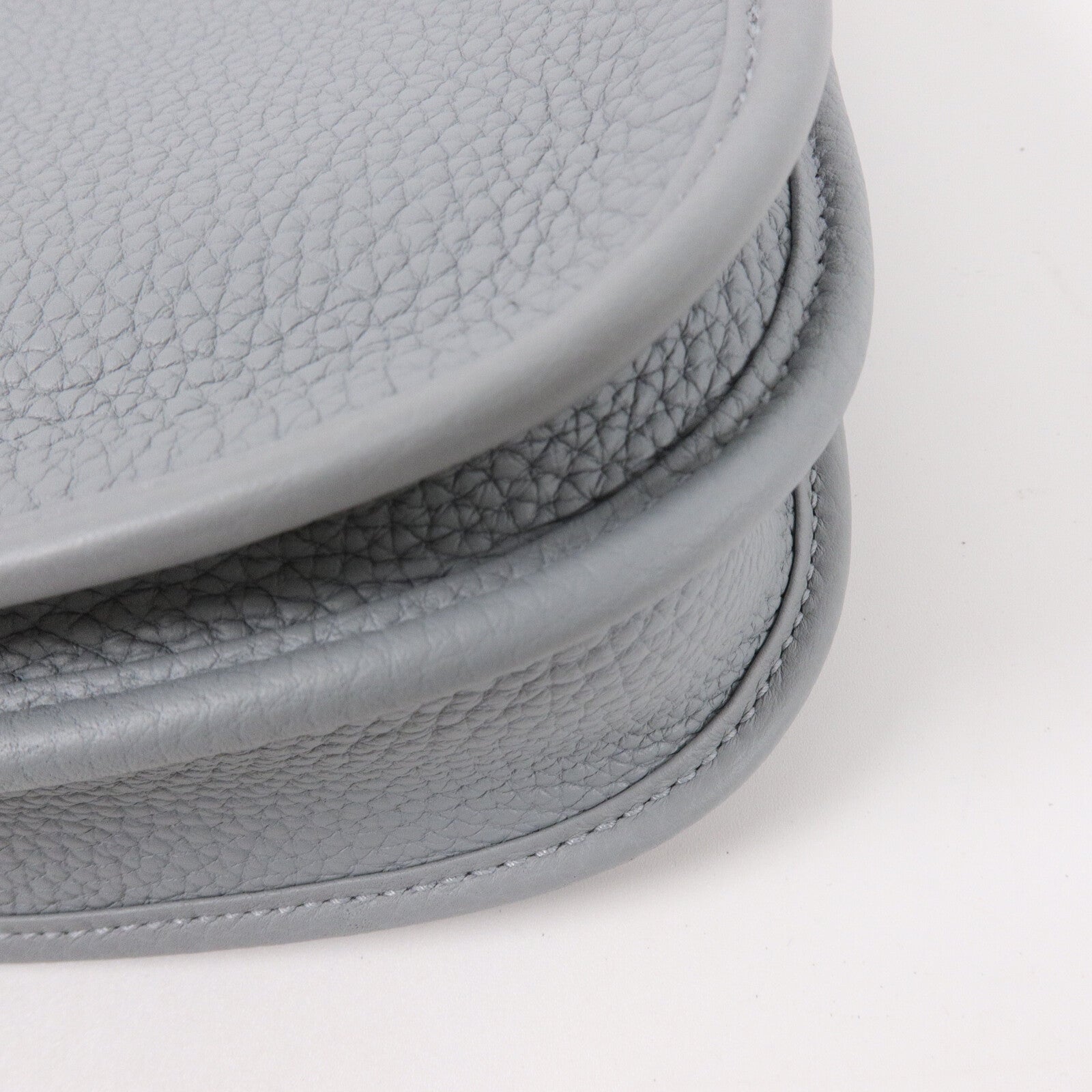 HERMES Clemence皮革Evelyne 23肩背袋Gris Pantin