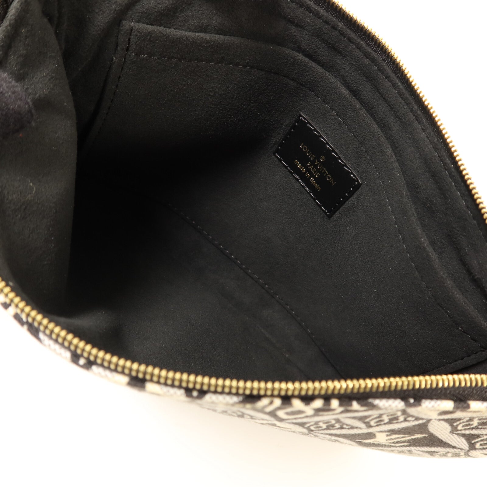 LOUIS VUITTON Monogram Jacquard 1854 Neverfull MM金扣手挽袋