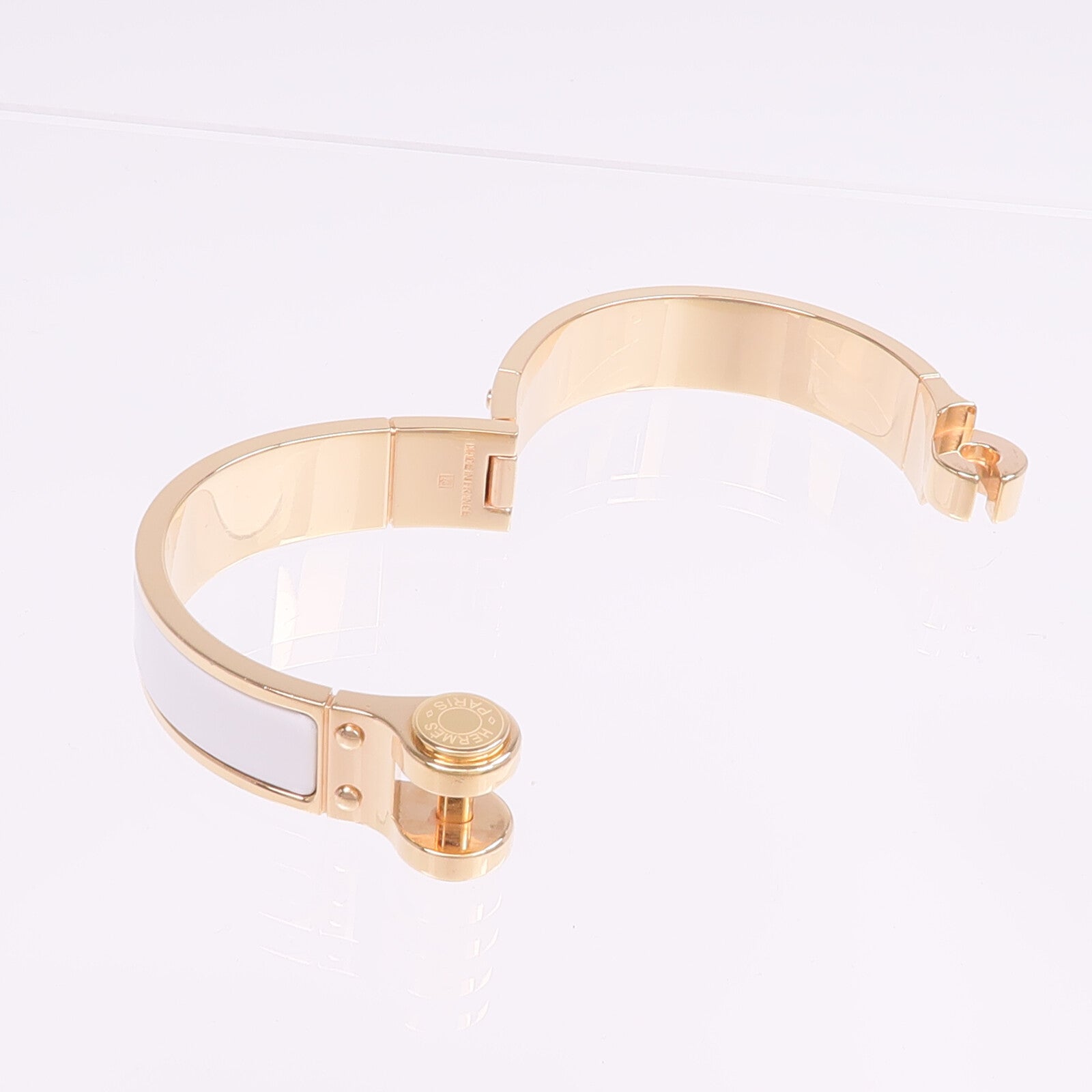 HERMES 金屬Charniere Bracelet金扣手鐲
