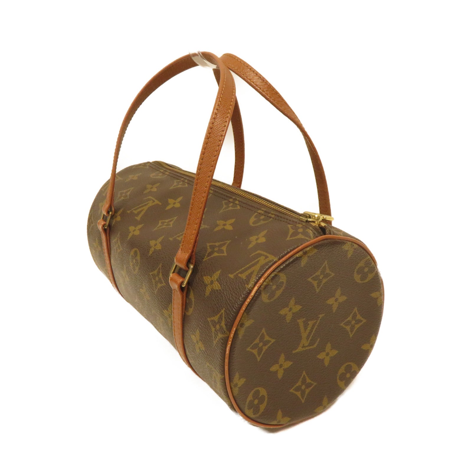 LOUIS VUITTON 【激減優惠】Monogram Papillon Old Model金扣肩背袋棕色