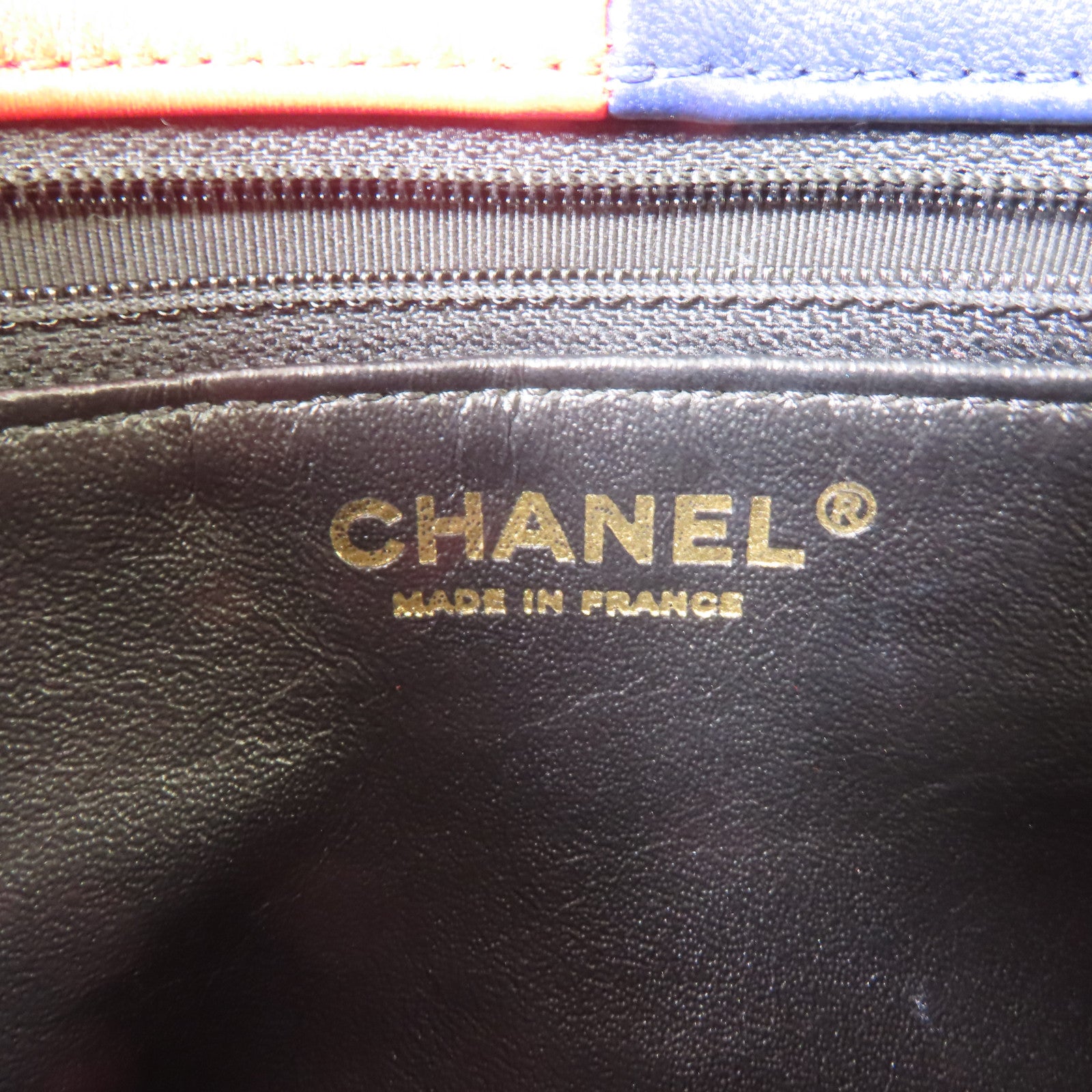 CHANEL 羊皮皮革Shoulder Bag金扣肩背袋紅色/白色/黑色/藍色