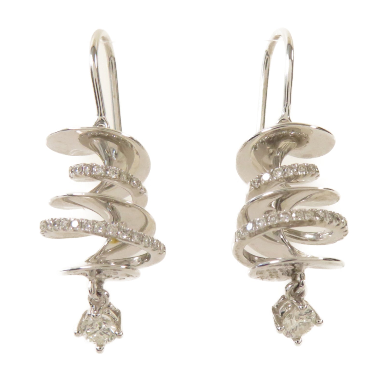 JEWELRY 【激減優惠】18K白金Earrings 0.22/0.17ct鑽石耳環