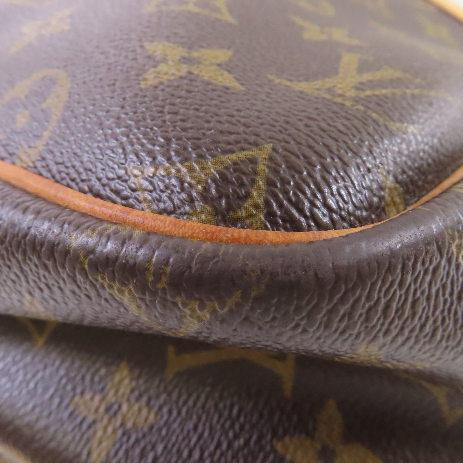 LOUIS VUITTON Monogram Reporter GM Bag金扣肩背袋啡色