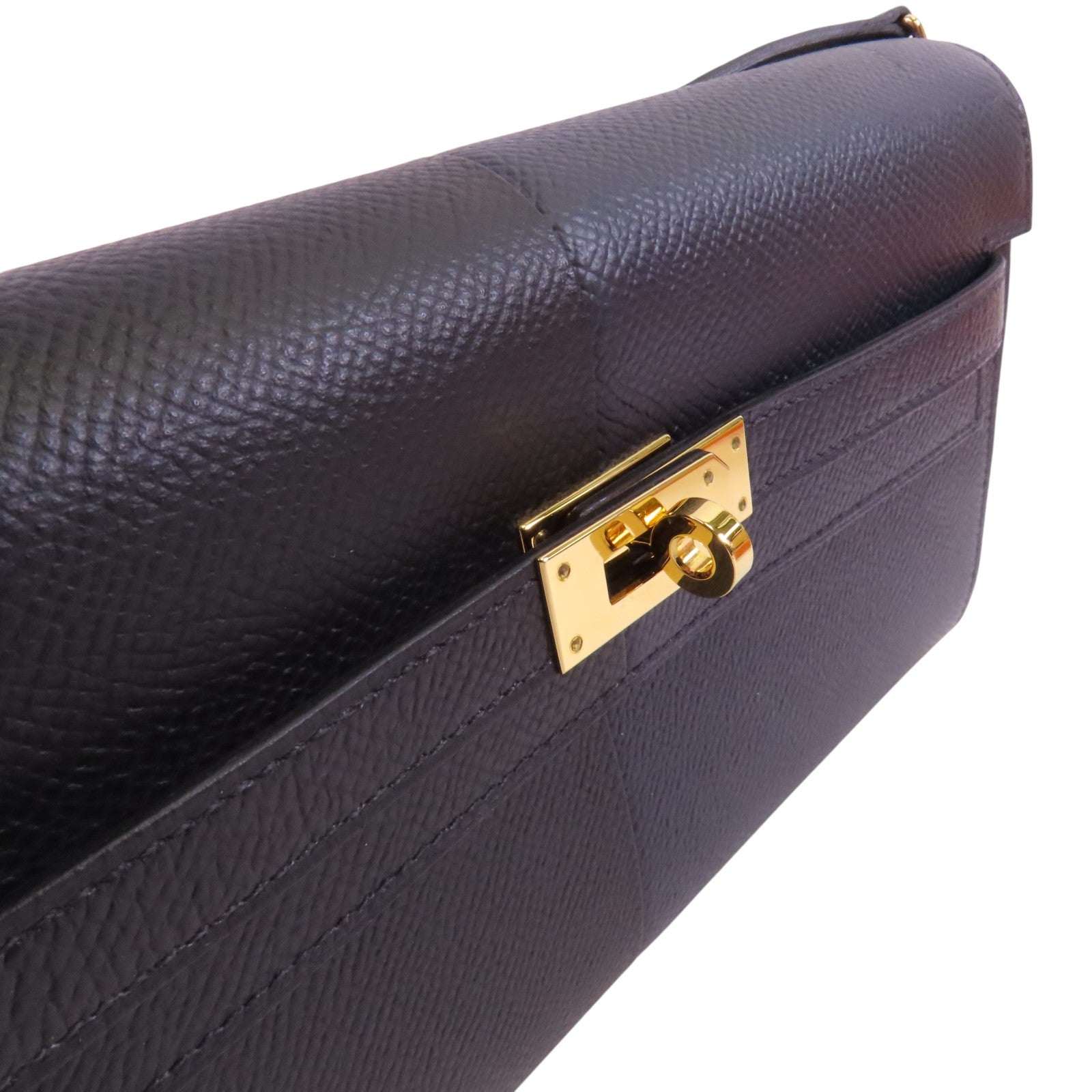 HERMES Epsom皮革Kelly To Go金扣肩背袋