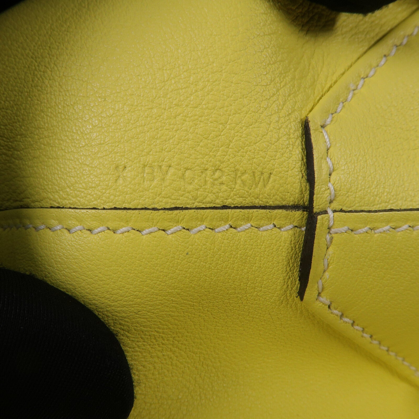 HERMES Clemence皮革Double Sens 36手挽袋Sauge/Lime