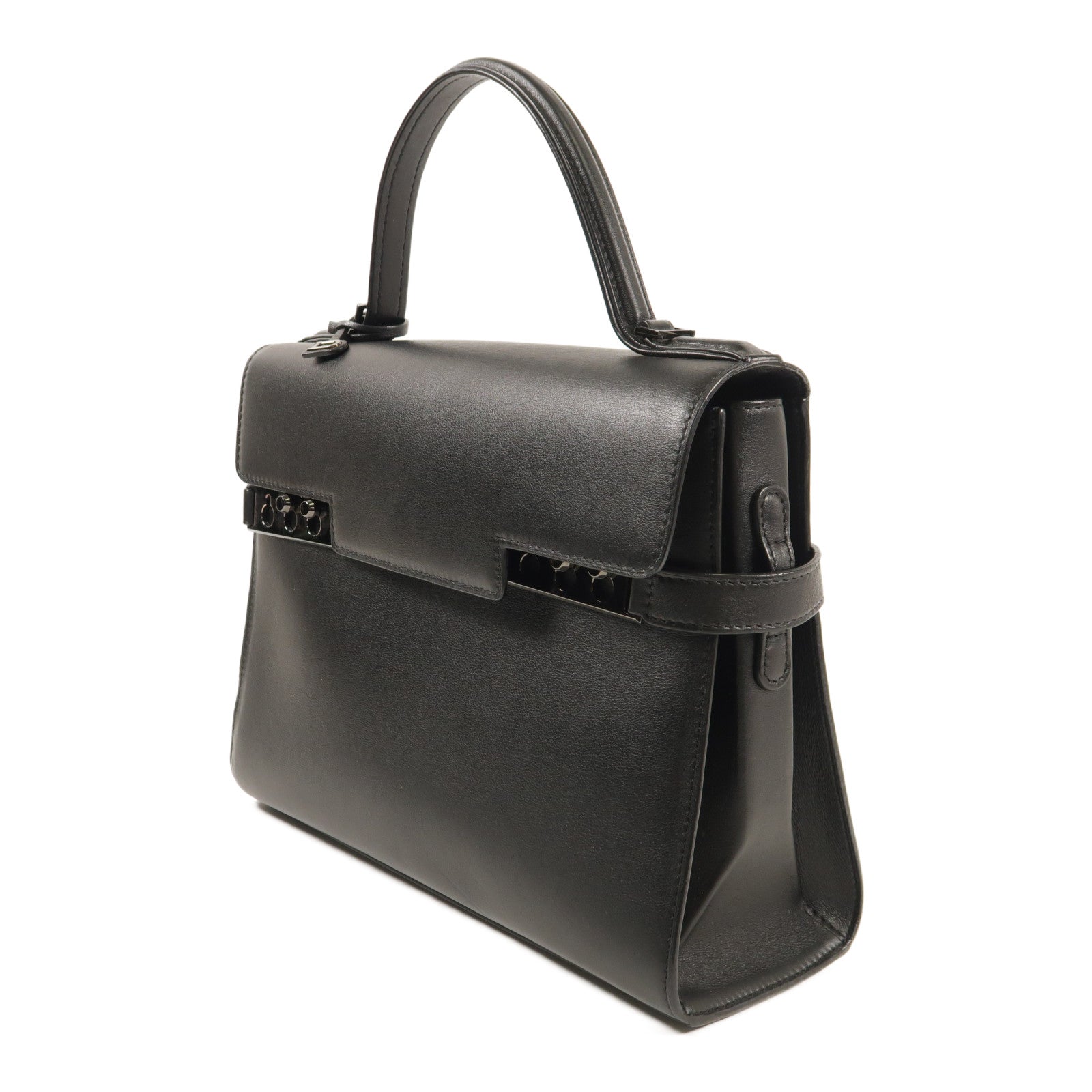 Delvaux 牛皮皮革Brillant East West手挽肩背兩用袋