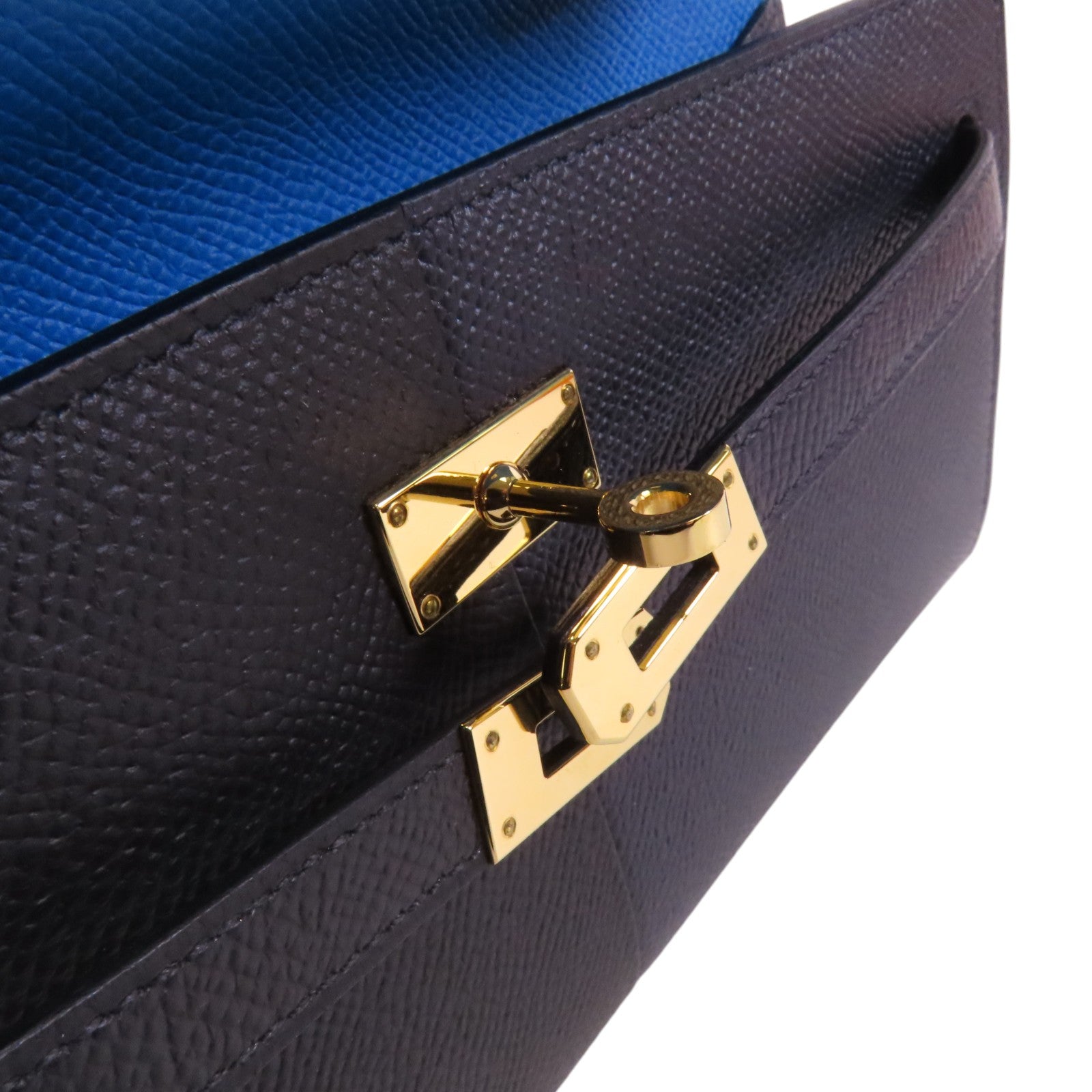 HERMES Epsom皮革Kelly To Go金扣肩背袋