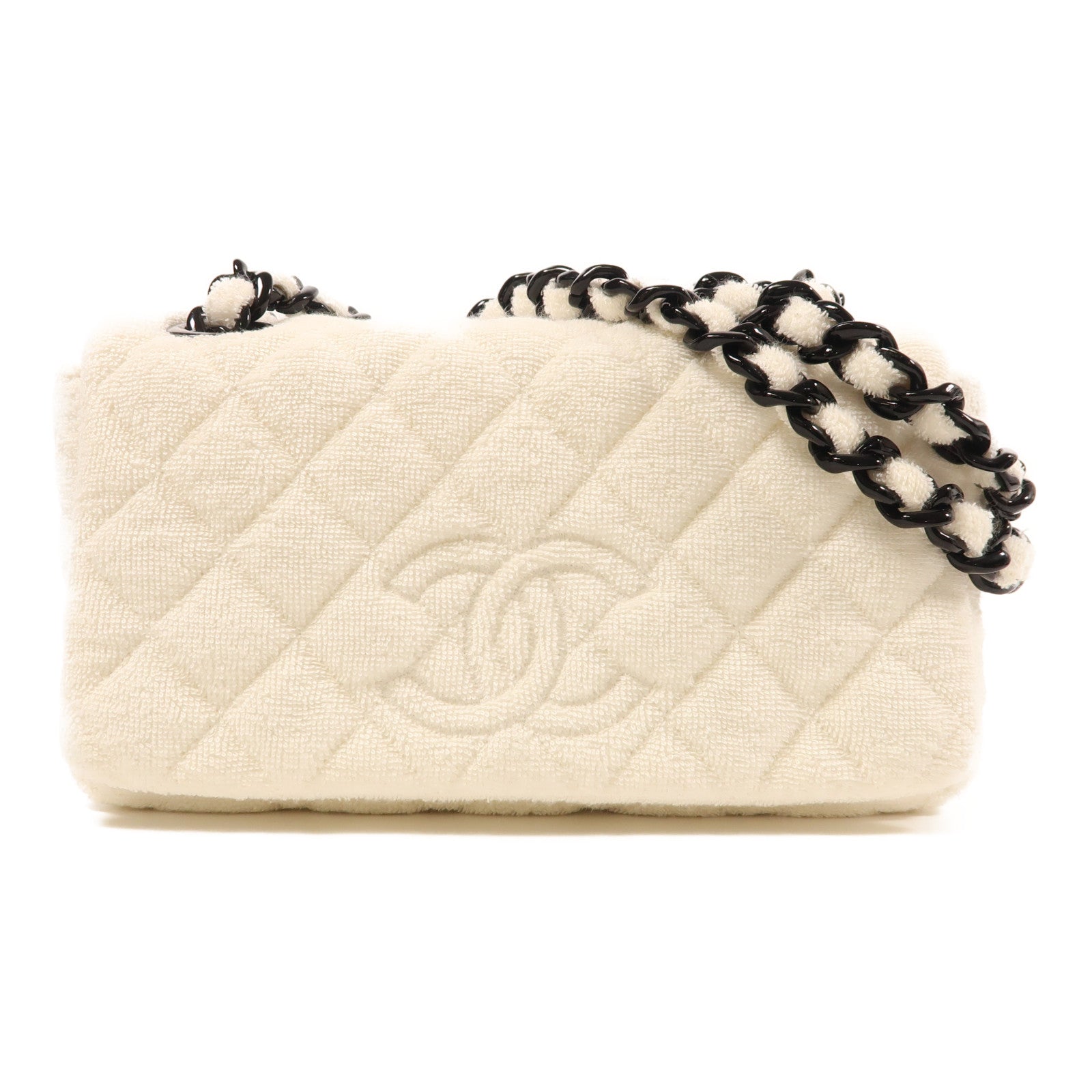 CHANEL 帆布Chain Shoulder Bag肩背袋