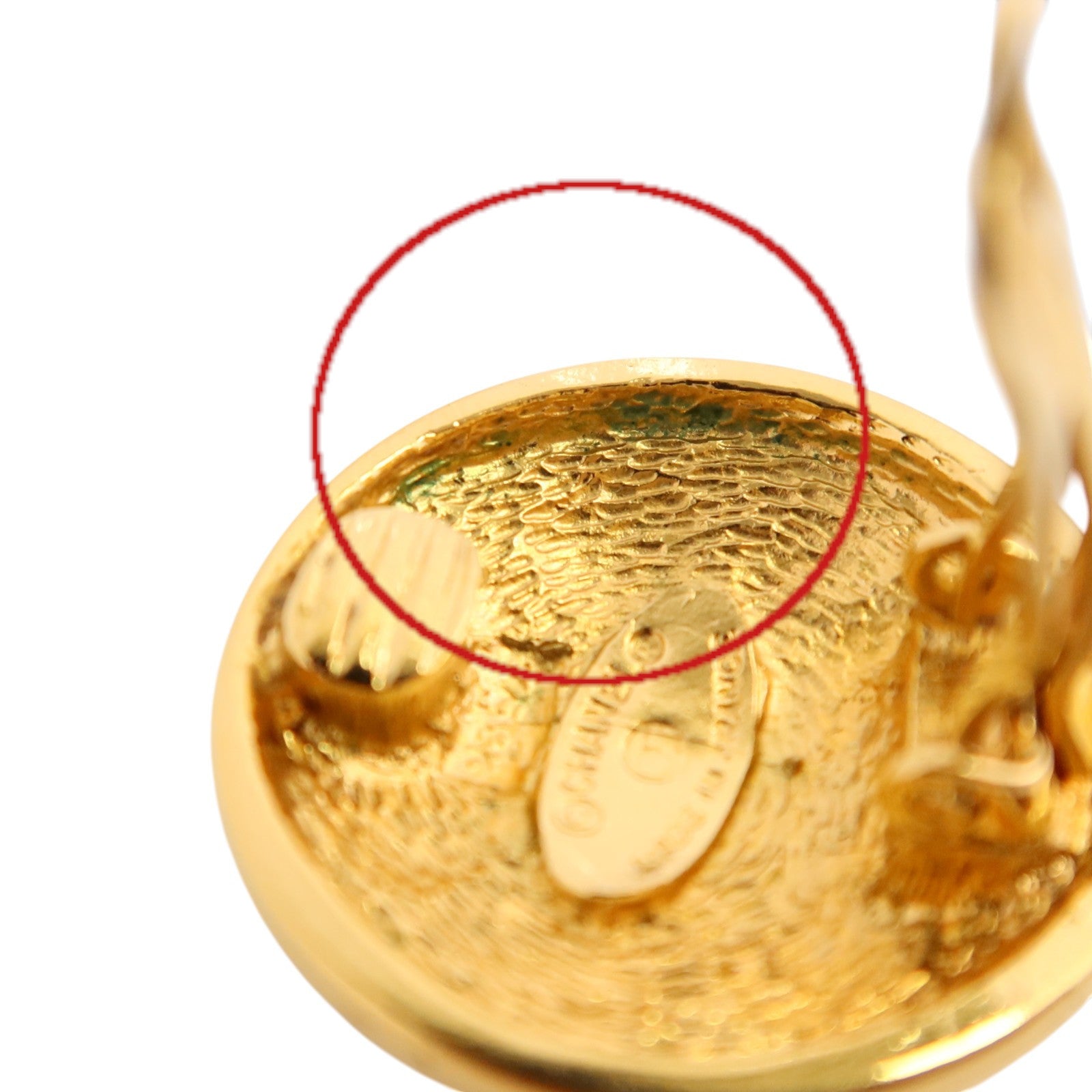 CHANEL 金屬Vintage Earring金扣耳環