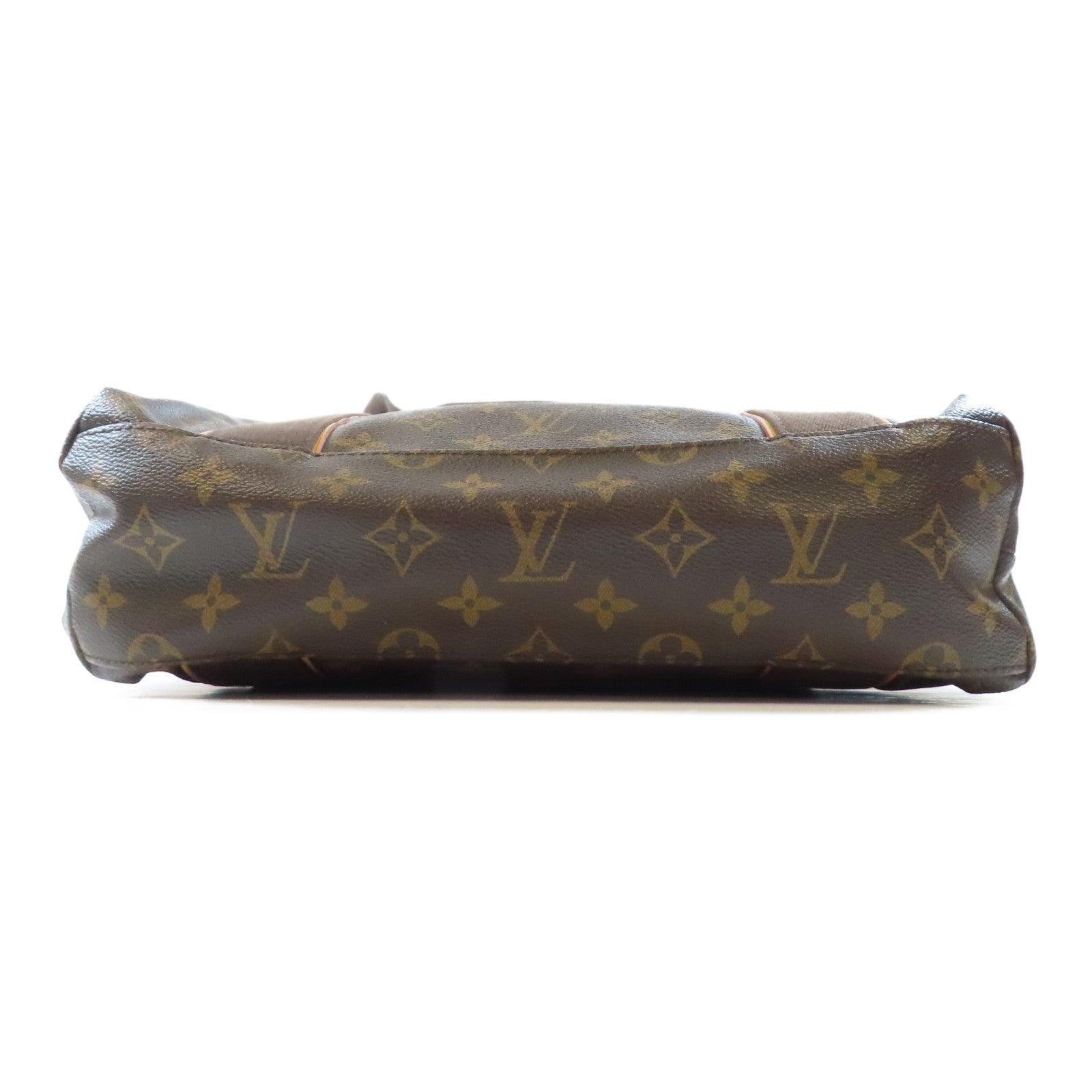 LOUIS VUITTON Monogram Cabas Beaubourg金扣肩背袋棕色