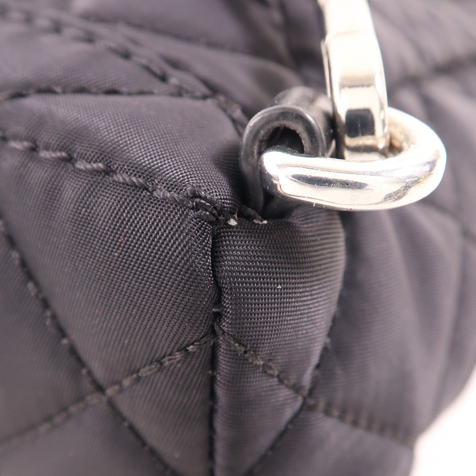 MOSCHINO 尼龍Mini Backpack銀扣背包