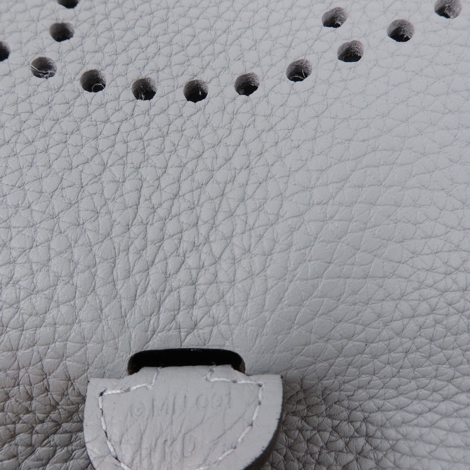 HERMES Clemence皮革Evelyne 23肩背袋Gris Pantin