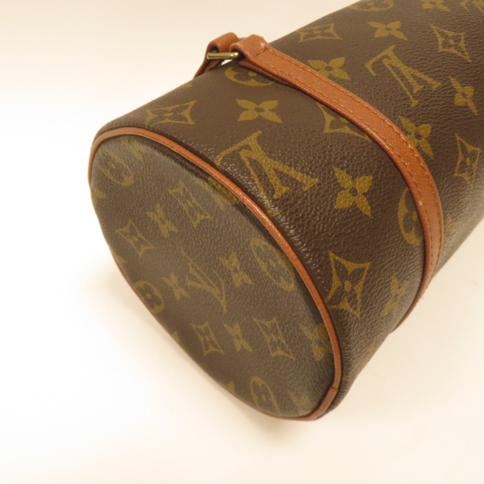 LOUIS VUITTON 【激減優惠】Monogram Papillon Old Model金扣肩背袋棕色