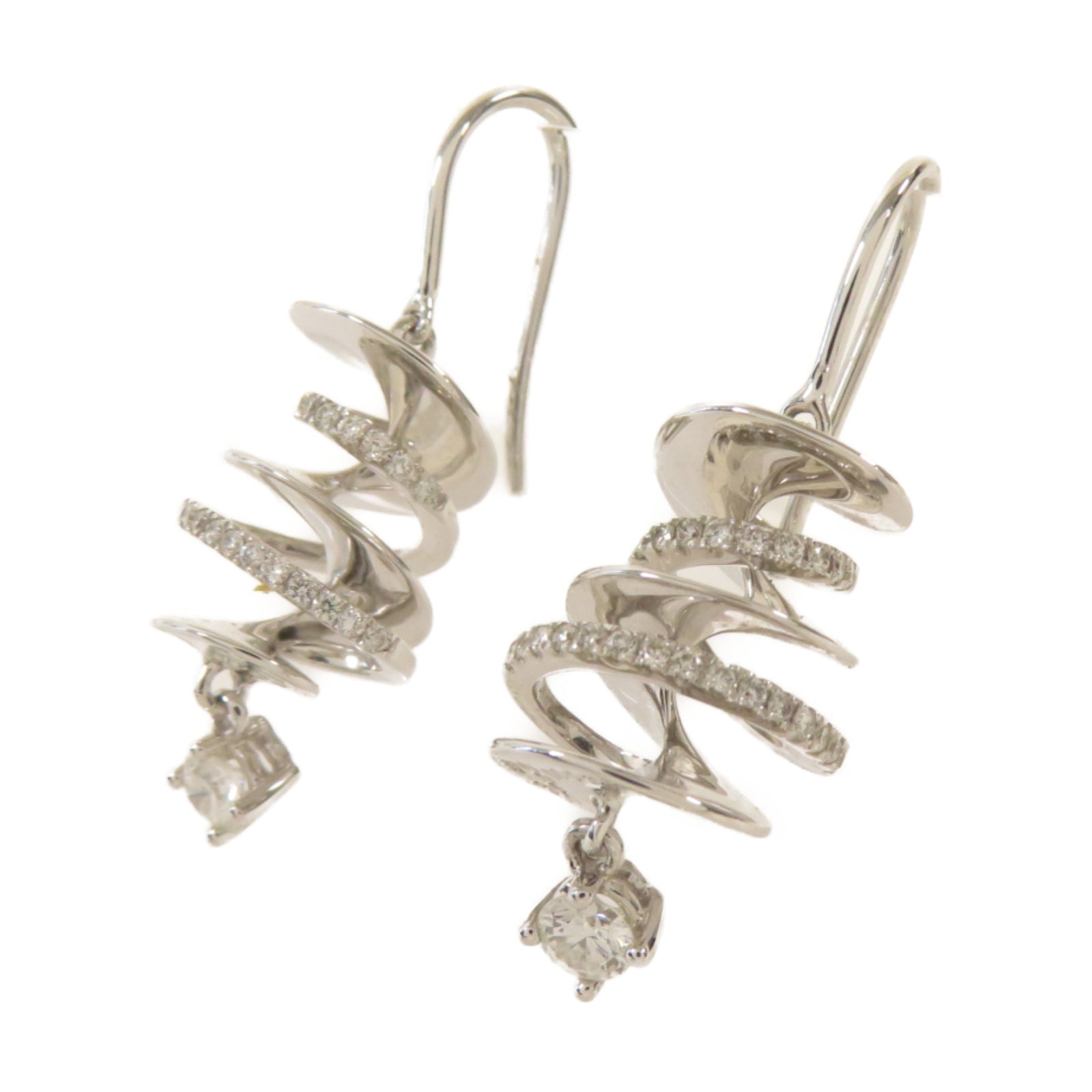 JEWELRY 【激減優惠】18K白金Earrings 0.22/0.17ct鑽石耳環