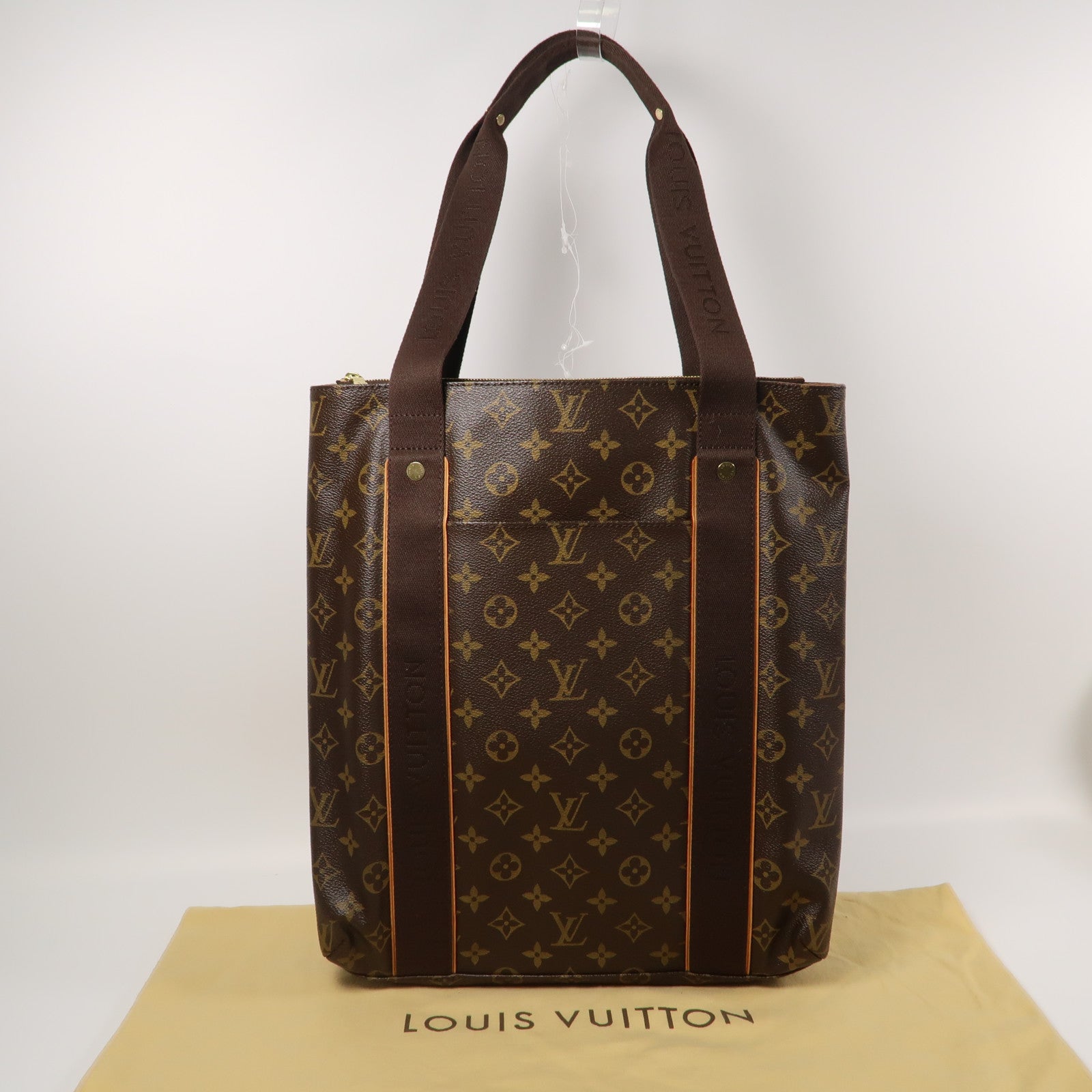 LOUIS VUITTON 【激減優惠】Monogram Cabas Beaubourg金扣肩背袋啡色