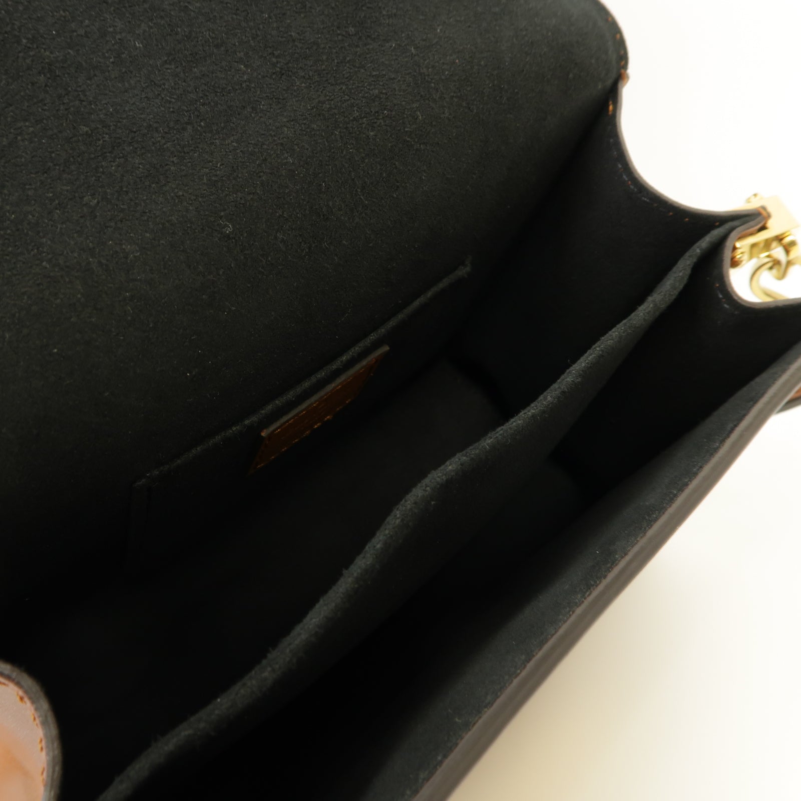 LOUIS VUITTON Monogram Mini Dauphine金扣肩背袋啡色