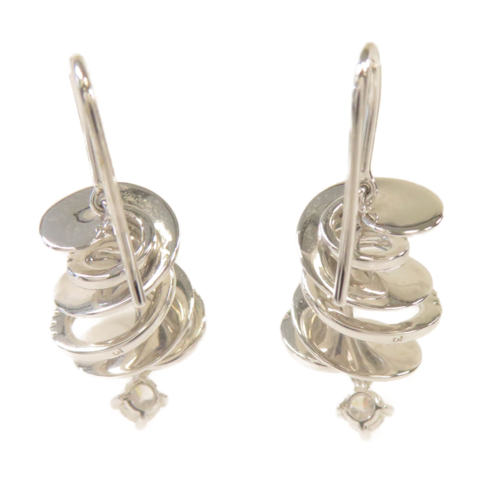 JEWELRY 【激減優惠】18K白金Earrings 0.22/0.17ct鑽石耳環