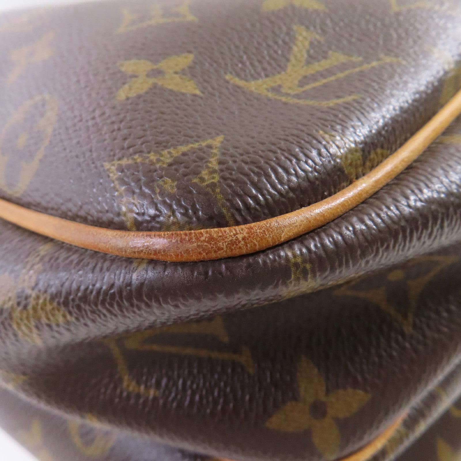 LOUIS VUITTON Monogram Reporter GM Bag金扣肩背袋啡色