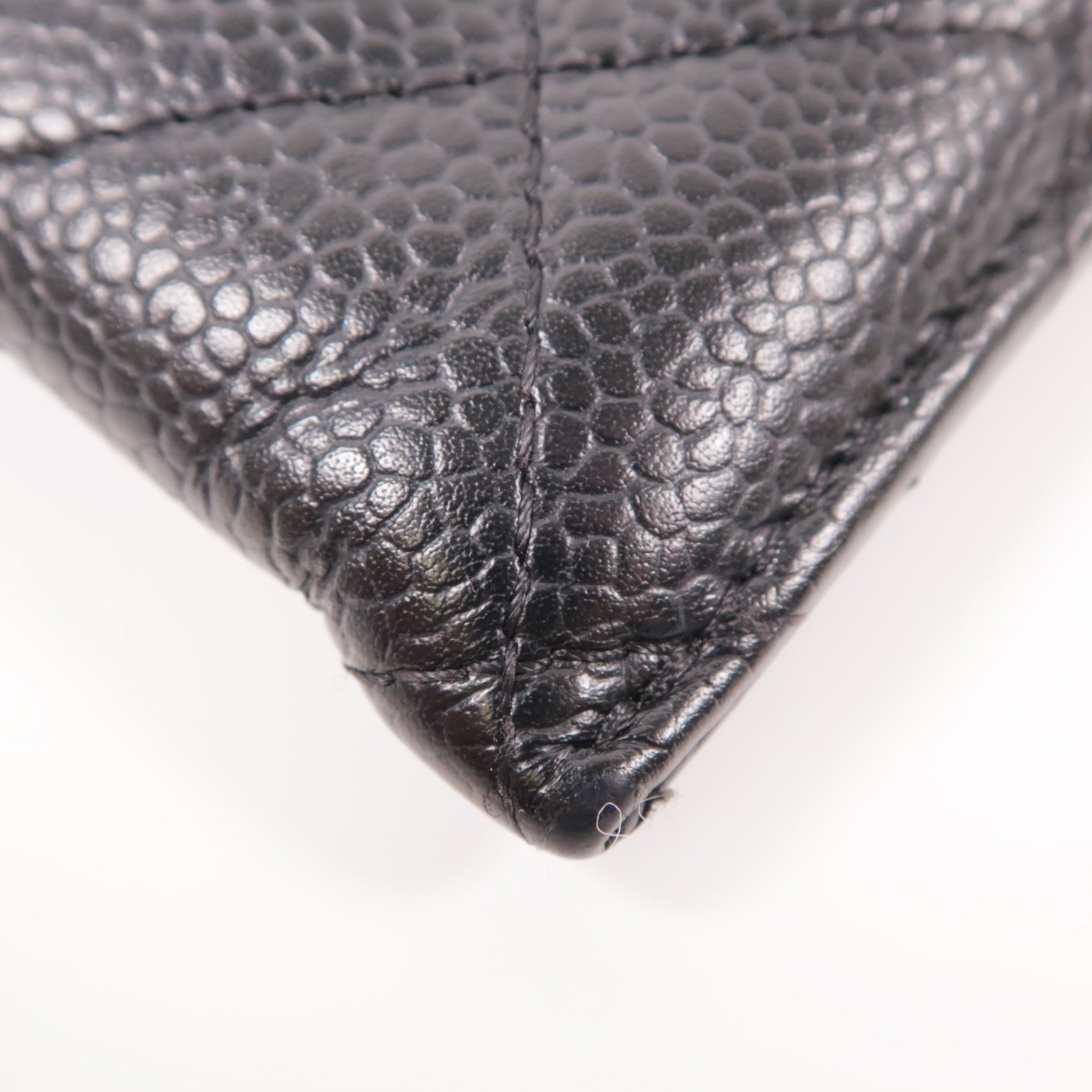 CHANEL 牛皮皮革Card Case銀扣卡片套