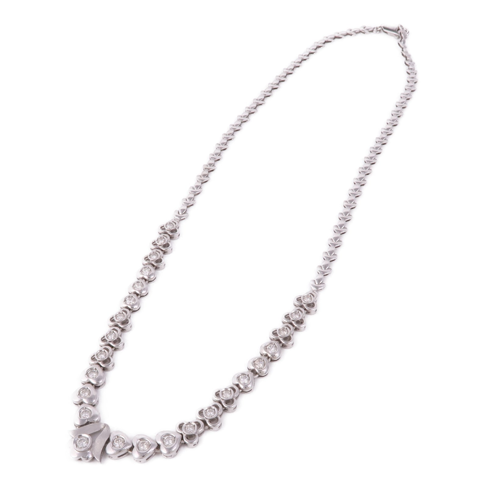 JEWELRY Diamond Necklace 18K White Gold
