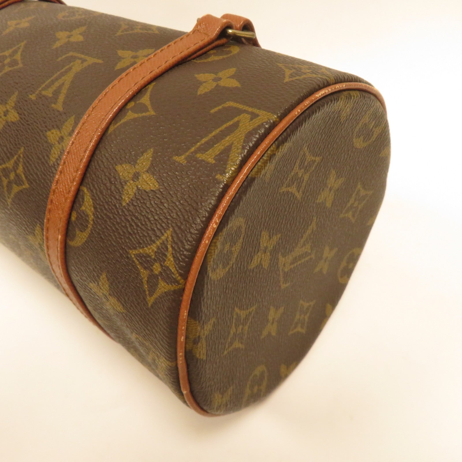 LOUIS VUITTON 【激減優惠】Monogram Papillon Old Model金扣肩背袋棕色