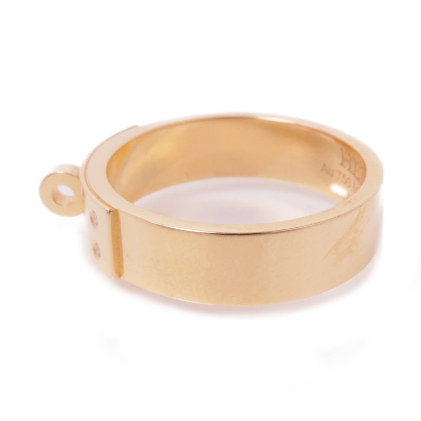 HERMES 【激減優惠】18K玫瑰金Kelly Ring Hermes#52 US#6