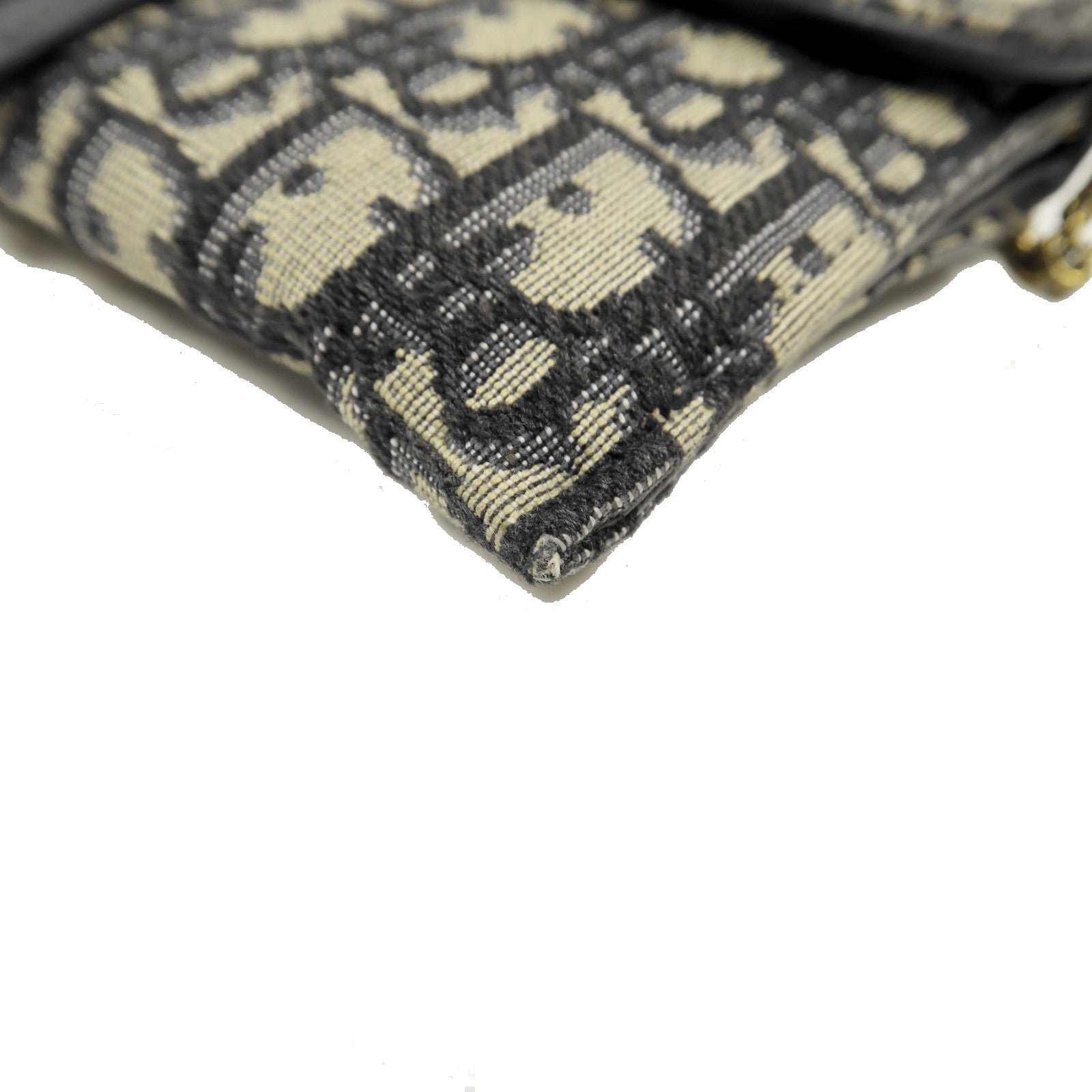 Dior Oblique帆布Saddle Wallet On Chain金扣鏈帶肩背袋藍色