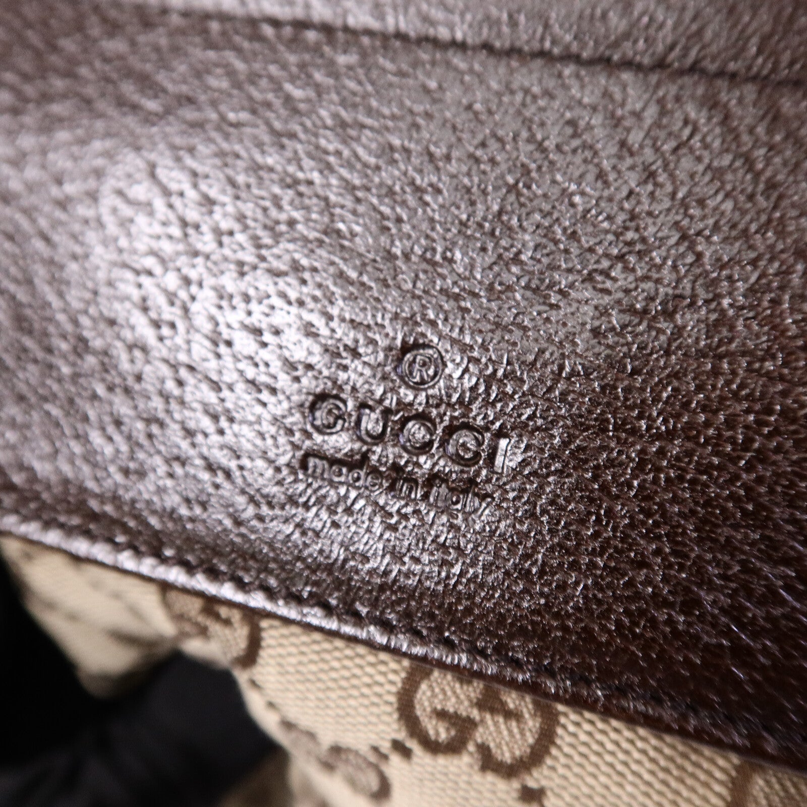 GUCCI 帆布Waist Bag銀扣腰包