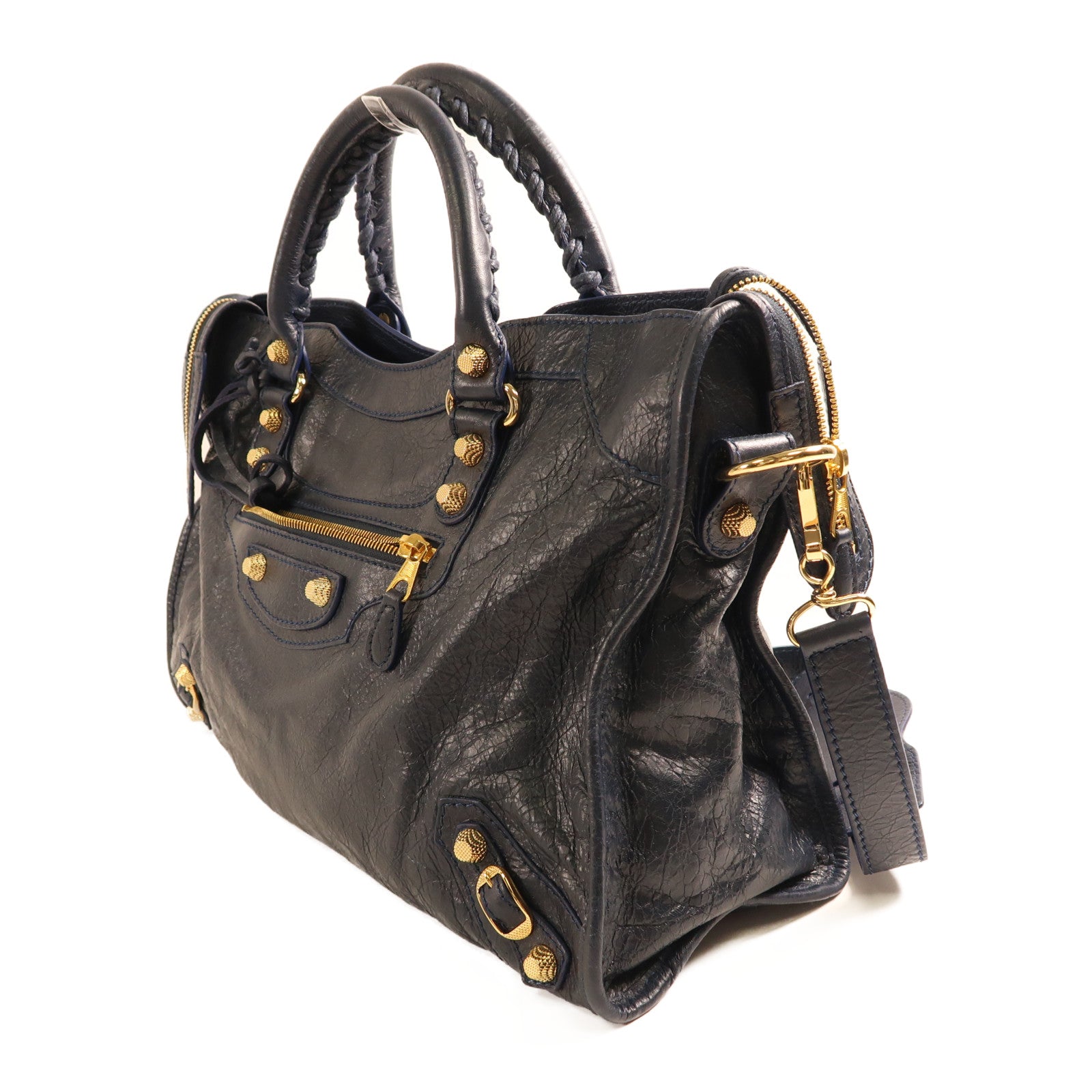 BALENCIAGA 【激減優惠】牛皮皮革City Bag金扣手挽肩背兩用袋