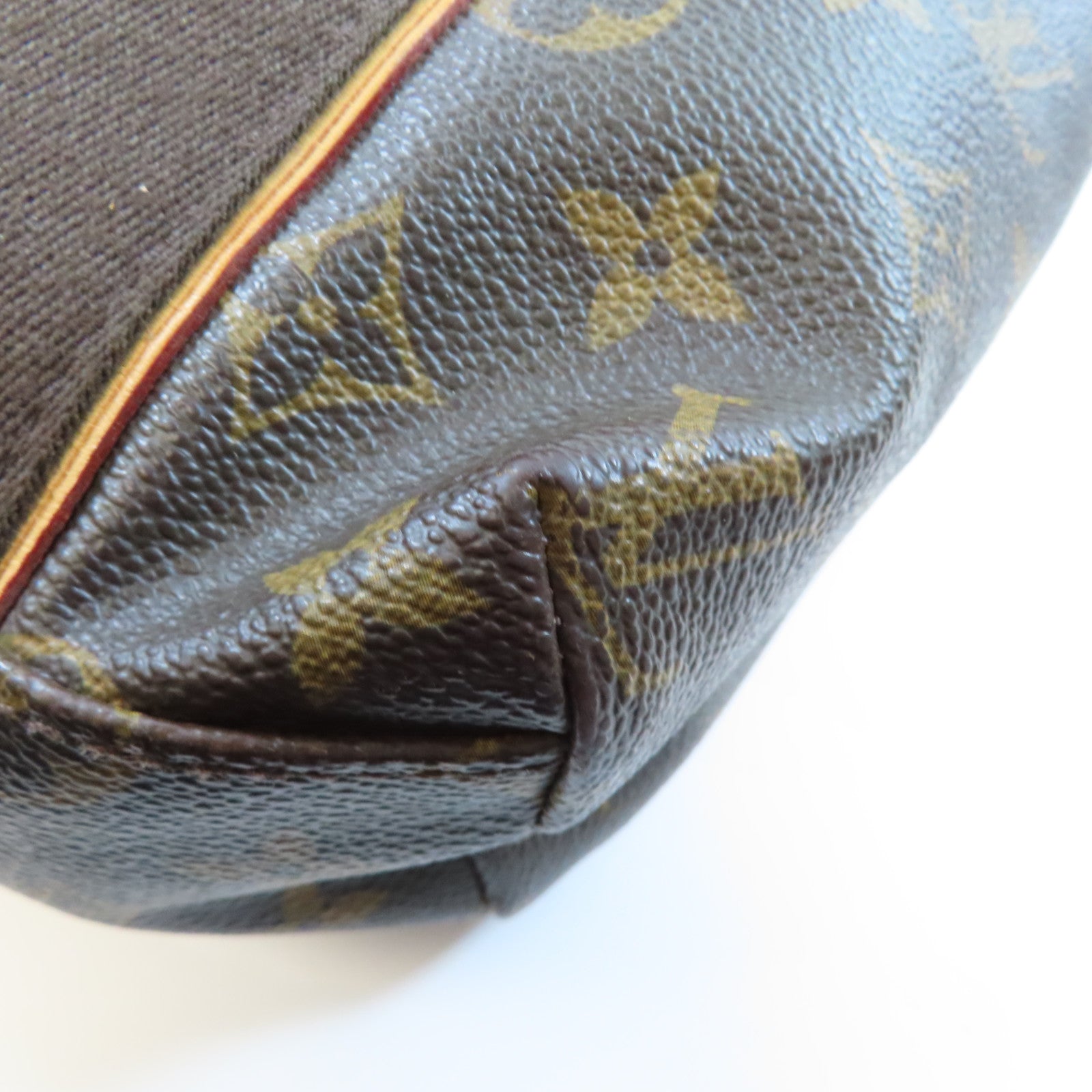 LOUIS VUITTON Monogram Cabas Beaubourg金扣肩背袋棕色
