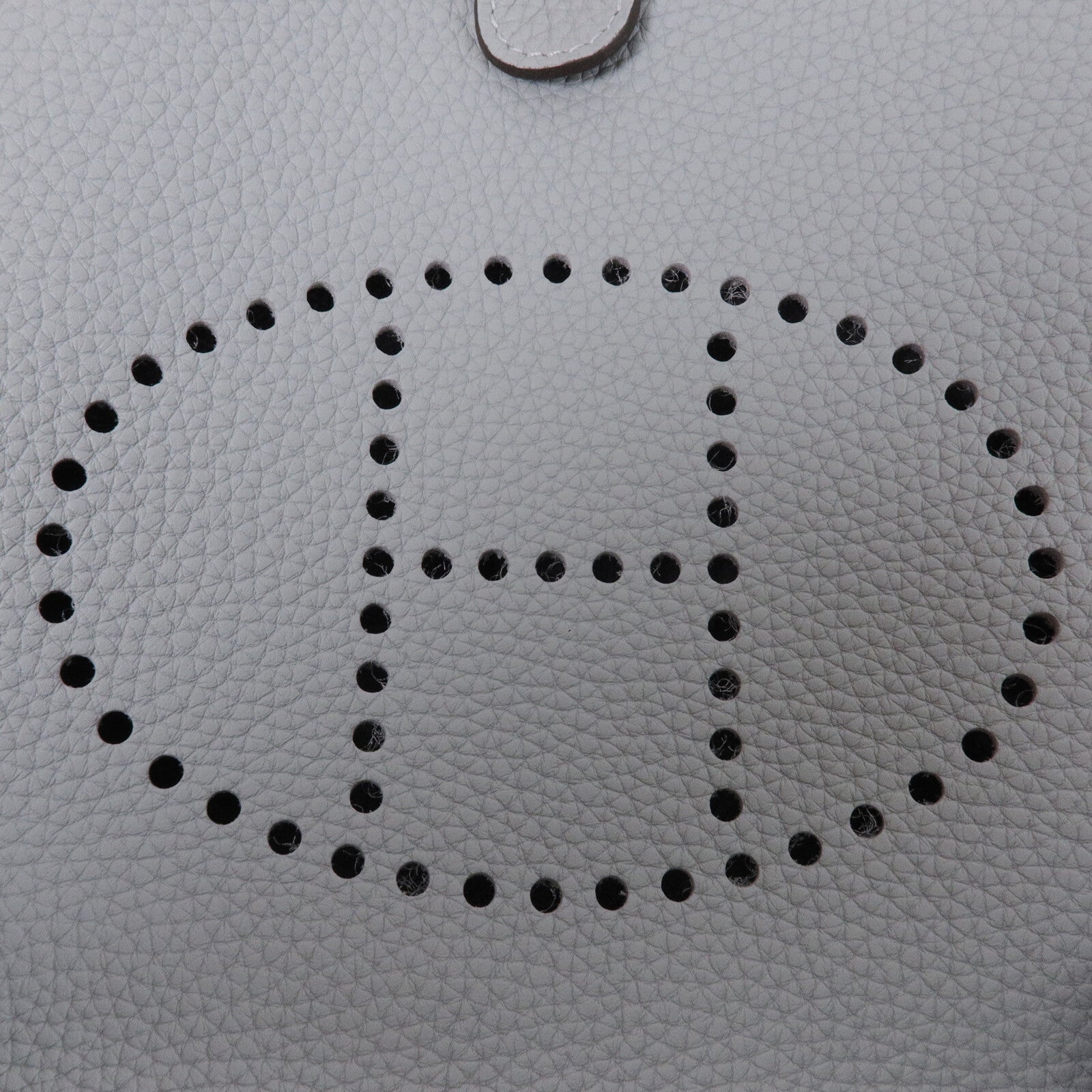 HERMES Clemence皮革Evelyne 23肩背袋Gris Pantin